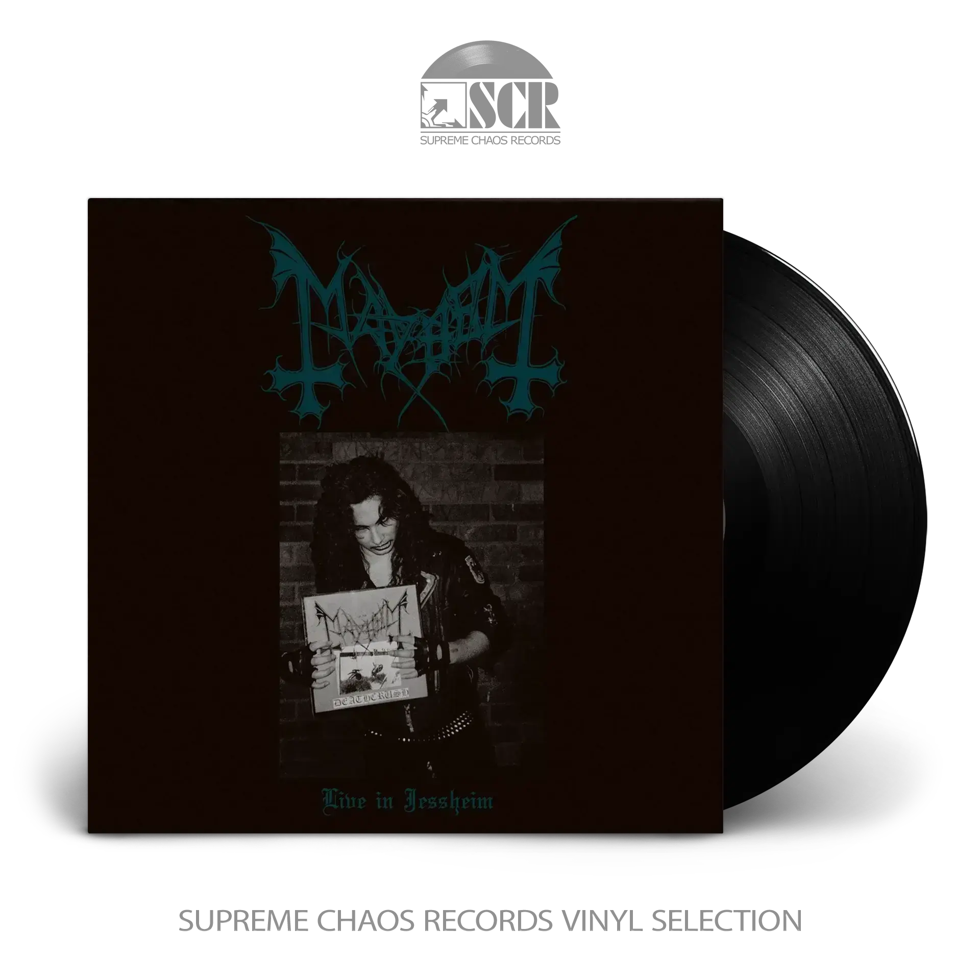 MAYHEM · Live In Jessheim (Re-Release) | BLACK LP MAYHEM · Live In Jessheim (Re-Release) | BLACK LP (Black Metal Vinyl)