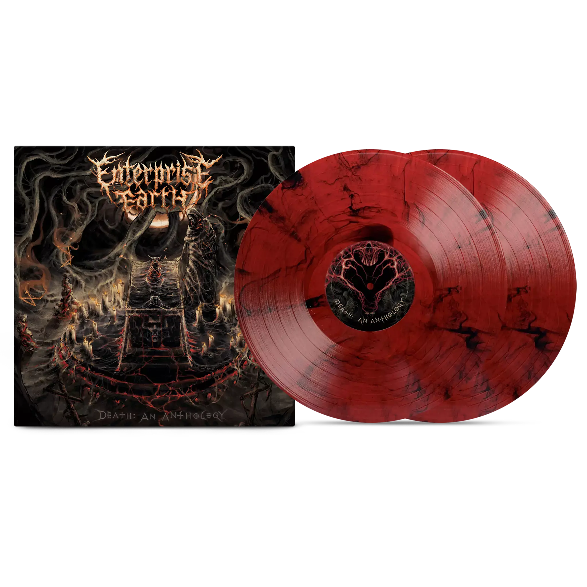 ENTERPRISE EARTH - Death: An Anthology · RUBY MARBLED 2LP ENTERPRISE EARTH - Death: An Anthology · RUBY MARBLED 2LP (Deathcore Vinyl)