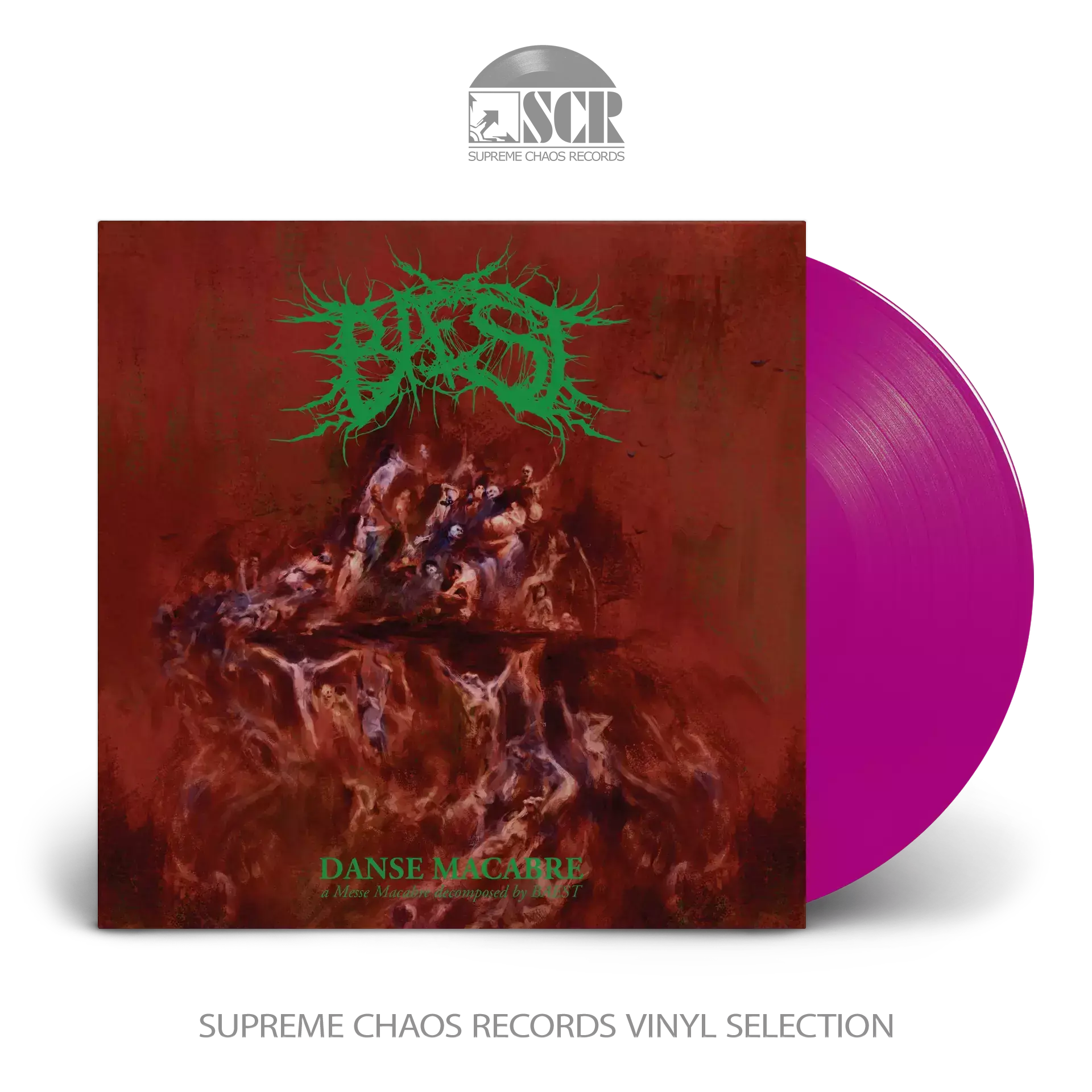 BAEST · Danse Macabre (Re-Issue 2023) [TRANSPARENT MAGENTA] | LP (Death Metal Vinyl)