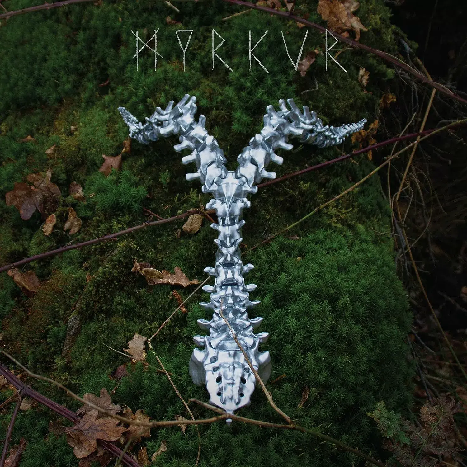 MYRKUR · Spine | SILVER LP (Black Metal Vinyl) · Picture 1