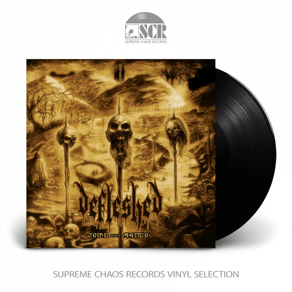 DEFLESHED · Grind Over Matter | BLACK LP DEFLESHED · Grind Over Matter | BLACK LP (Death Metal Vinyl)