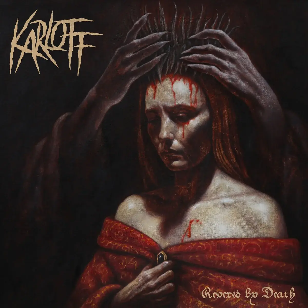 KARLOFF · Revered by Death | BLACK LP (Black Metal Vinyl) · Picture 1
