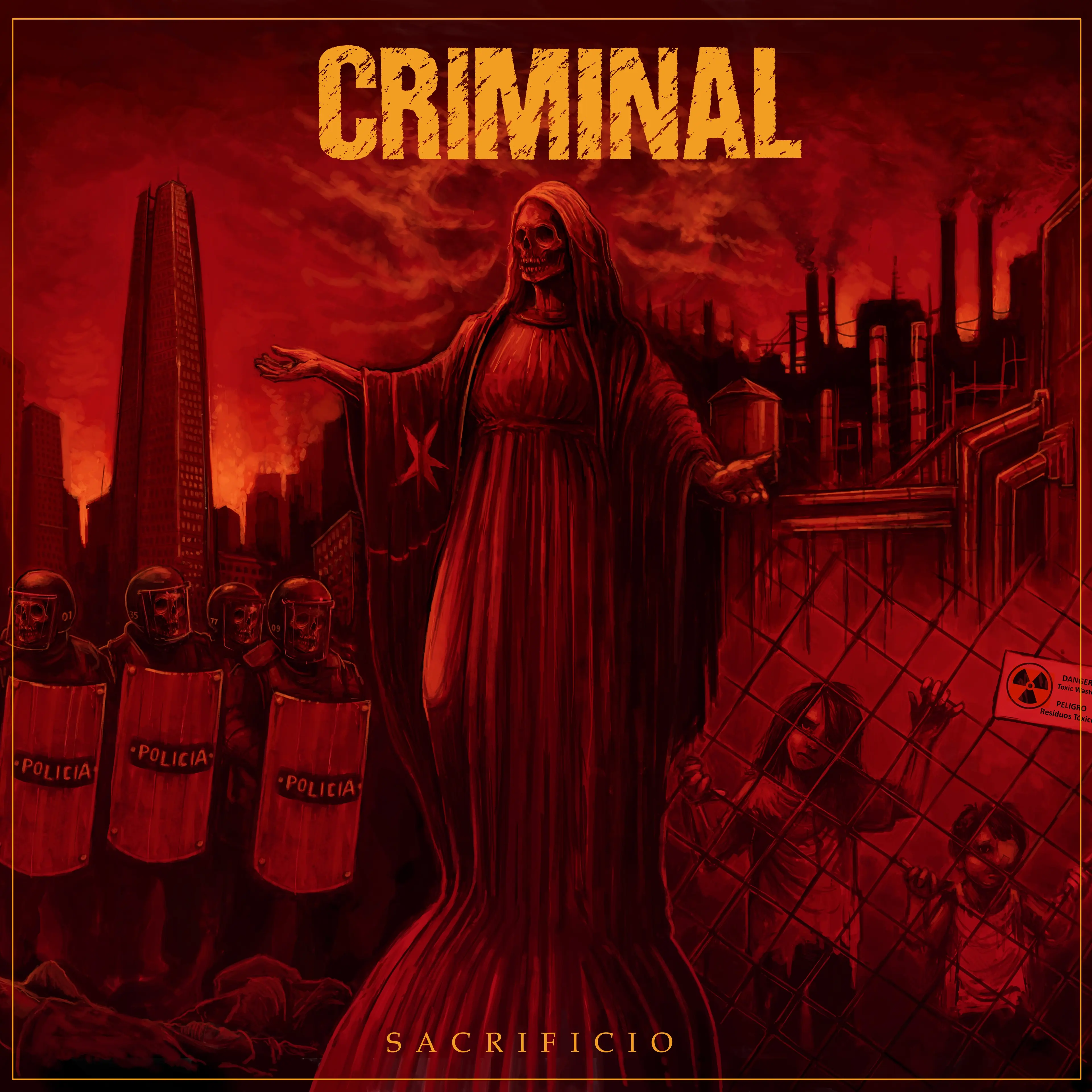 CRIMINAL · Sacrificio | GOLD LP (Thrash Metal Vinyl) · Picture 1