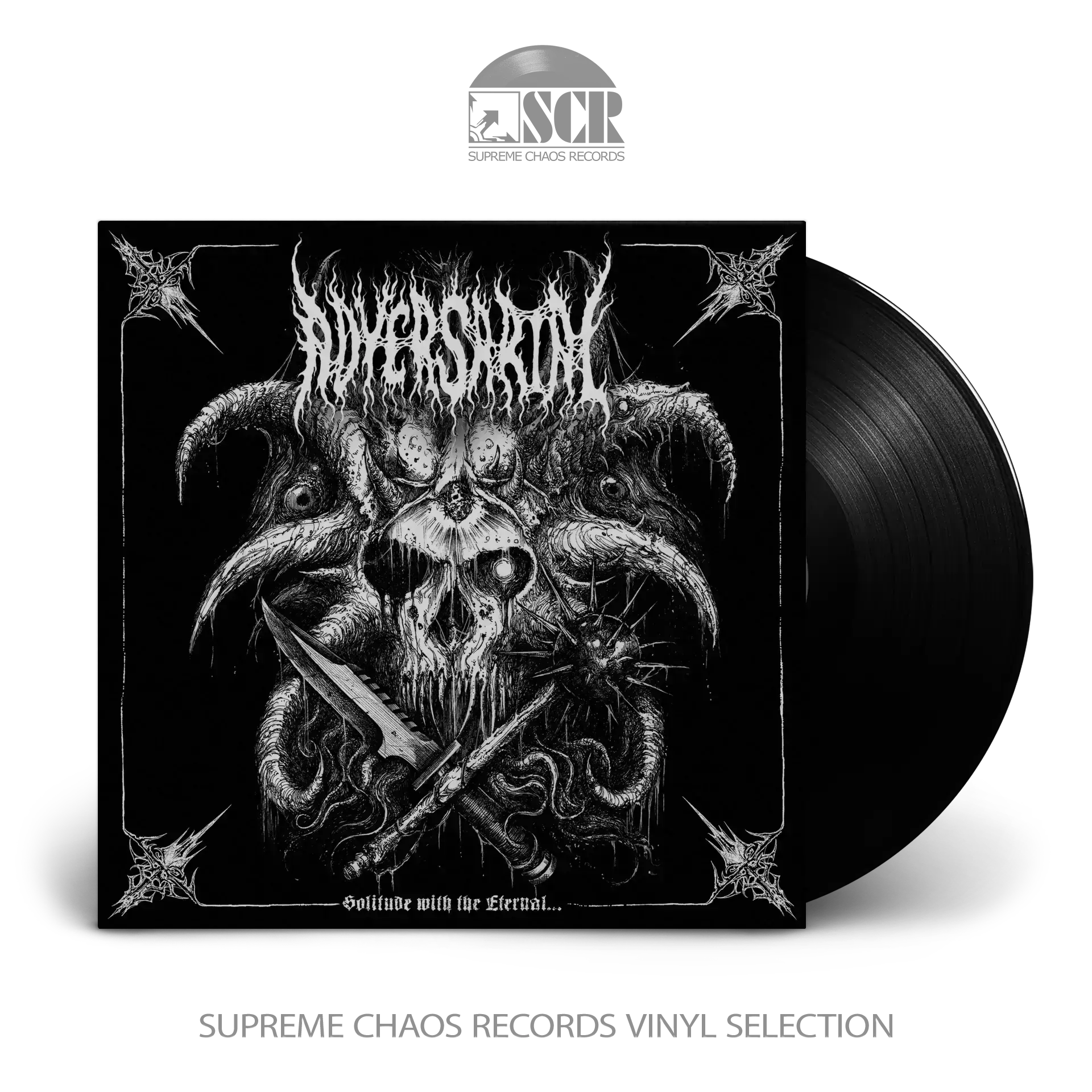 ADVERSARIAL - Solitude With The Eternal · BLACK LP ADVERSARIAL - Solitude With The Eternal · BLACK LP (Death Metal Vinyl)