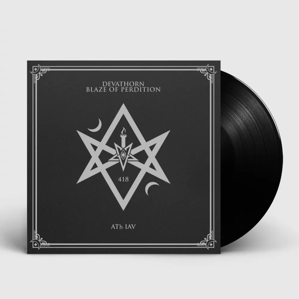 DEVATHORN / BLAZE OF PERDITION · 418 - ATh IAV Split | BLACK LP DEVATHORN / BLAZE OF PERDITION · 418 - ATh IAV Split | BLACK LP (Black Metal Vinyl)