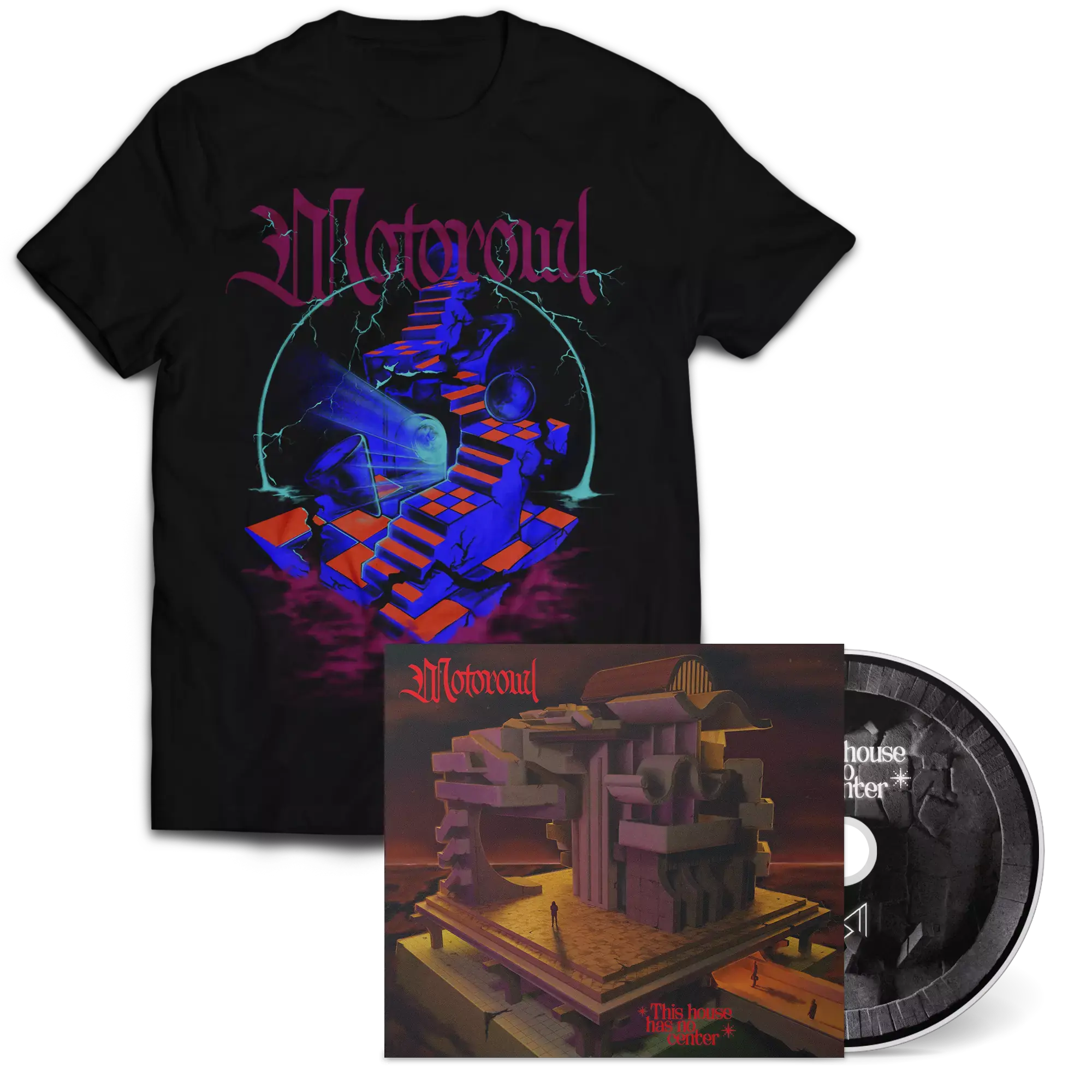 MOTOROWL - This House has no Center · DIGIPAK CD+SHIRT BUNDLE