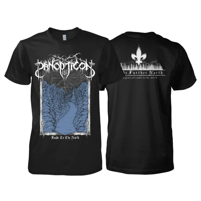 PANOPTICON - Roads Further North · T-SHIRT (Black Metal/Post Metal Clothes)