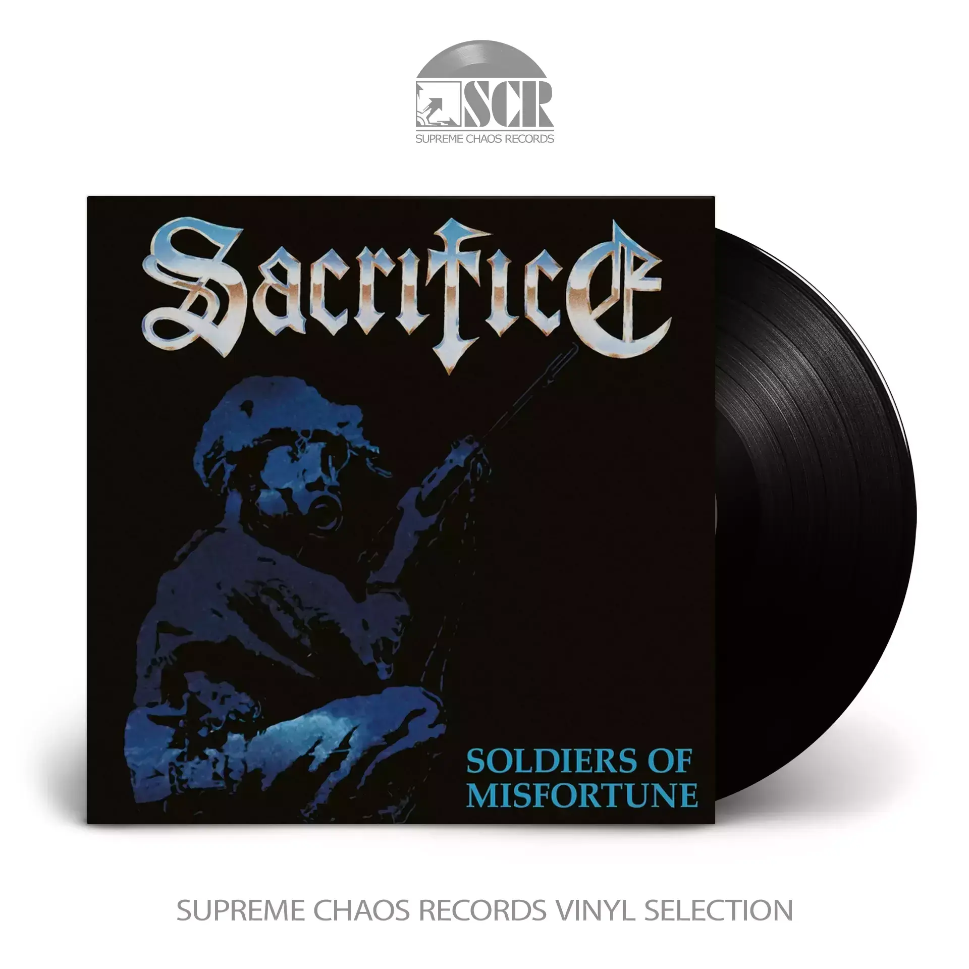 SACRIFICE · Soldiers Of Misfortune | BLACK LP (Heavy Metal Vinyl)