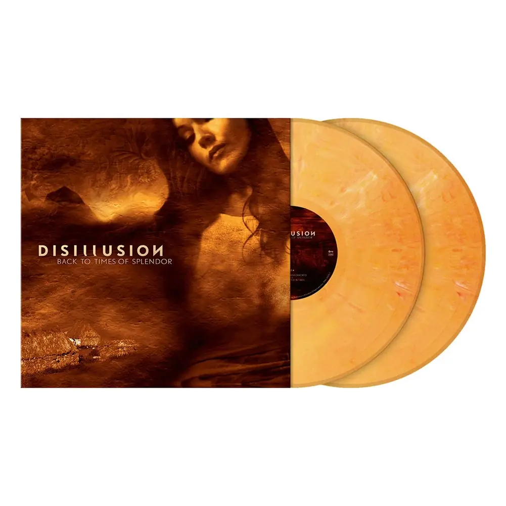 DISILLUSION · Back To Times Of Splendor (20th Anniversary Re-Issue) | APRICOT MARBLED DLP DISILLUSION · Back To Times Of Splendor (20th Anniversary Re-Issue) | APRICOT MARBLED DLP (Progressive Metal Vinyl)