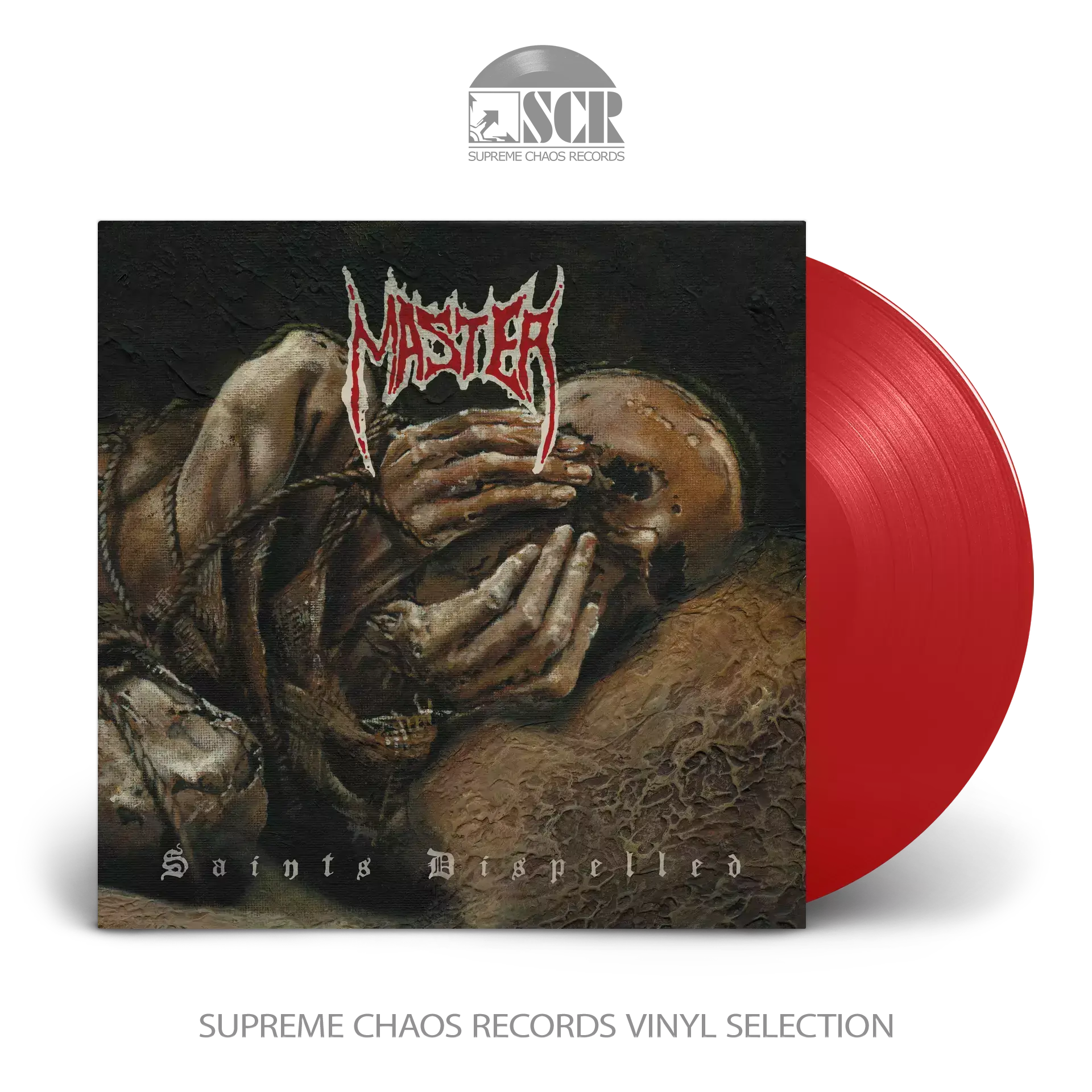 MASTER · Saints Dispelled | TRANSPARENT RED LP (Death Metal Vinyl)