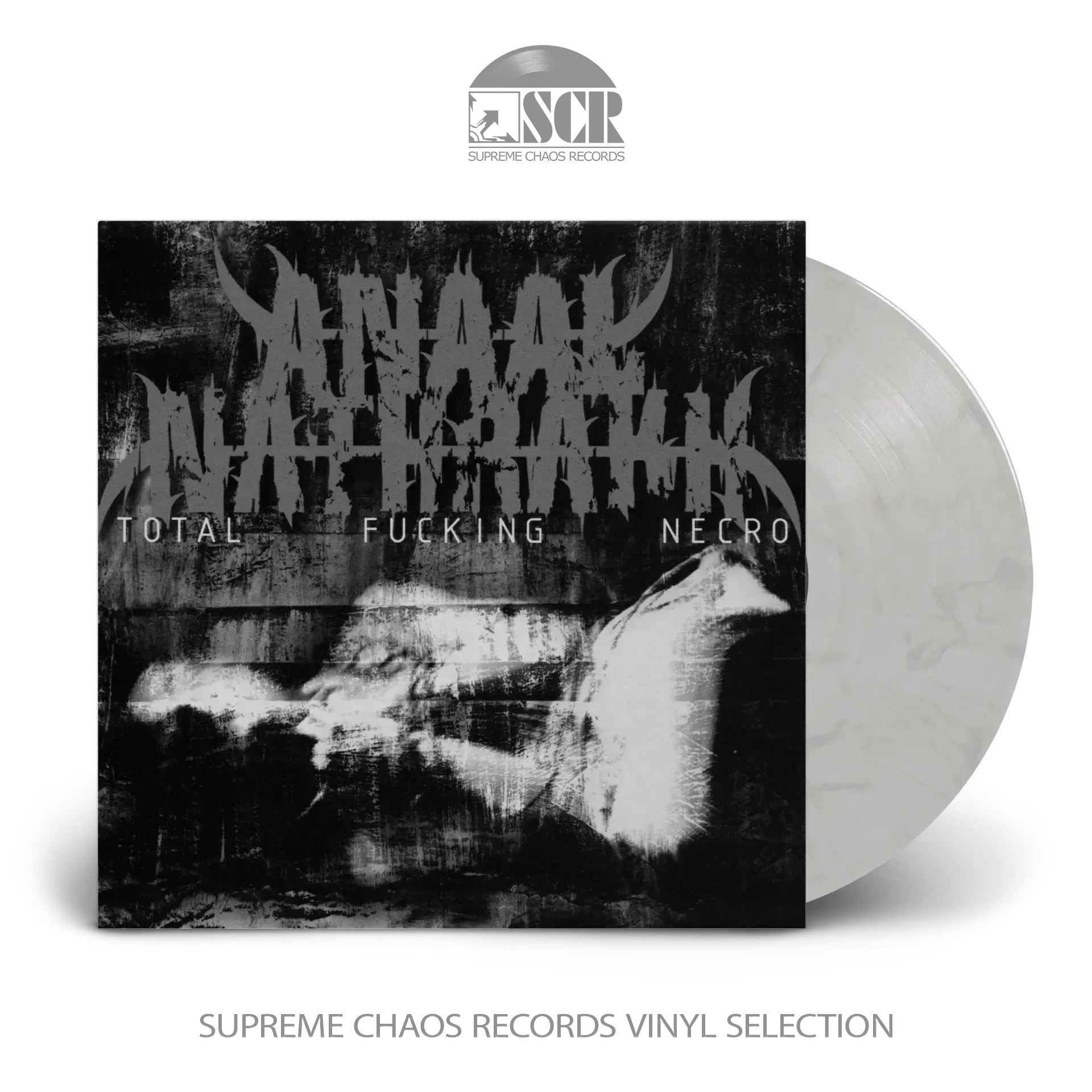 ANAAL NATHRAKH - Total Fucking Necro · WHITE/BLACK LP (Death Metal Vinyl)