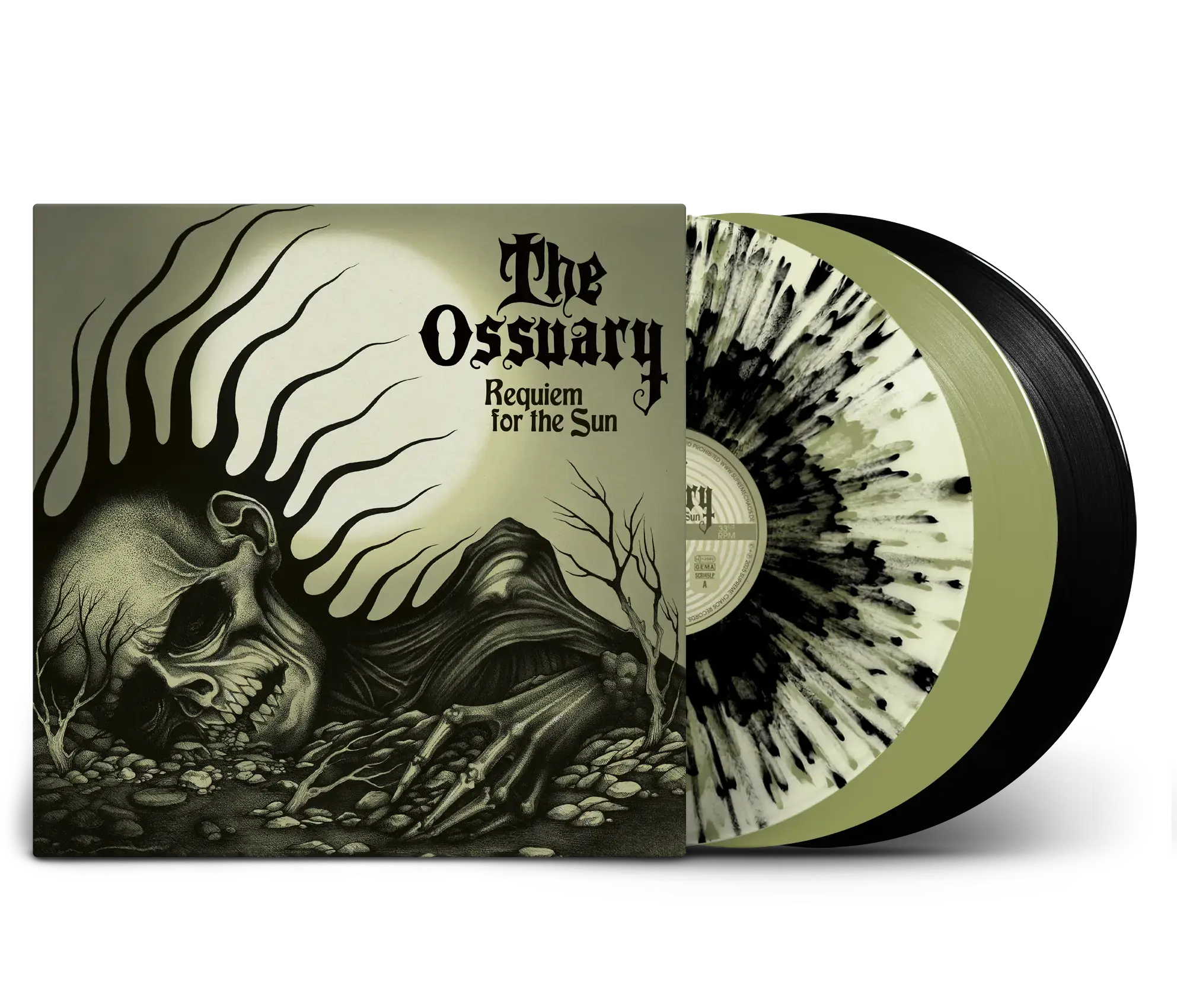 THE OSSUARY - Requiem For The Sun · SPLATTER LP (Doom Metal/Doom Rock/Occult Rock Vinyl) · Picture 2