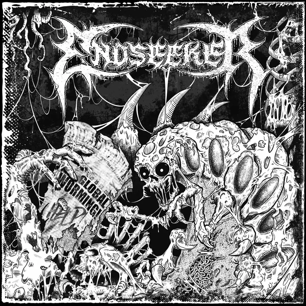 ENDSEEKER · Global Worming | GREEN/BLACK MARBLED LP · Picture 1 ENDSEEKER · Global Worming | GREEN/BLACK MARBLED LP (Death Metal Vinyl) · Picture 1