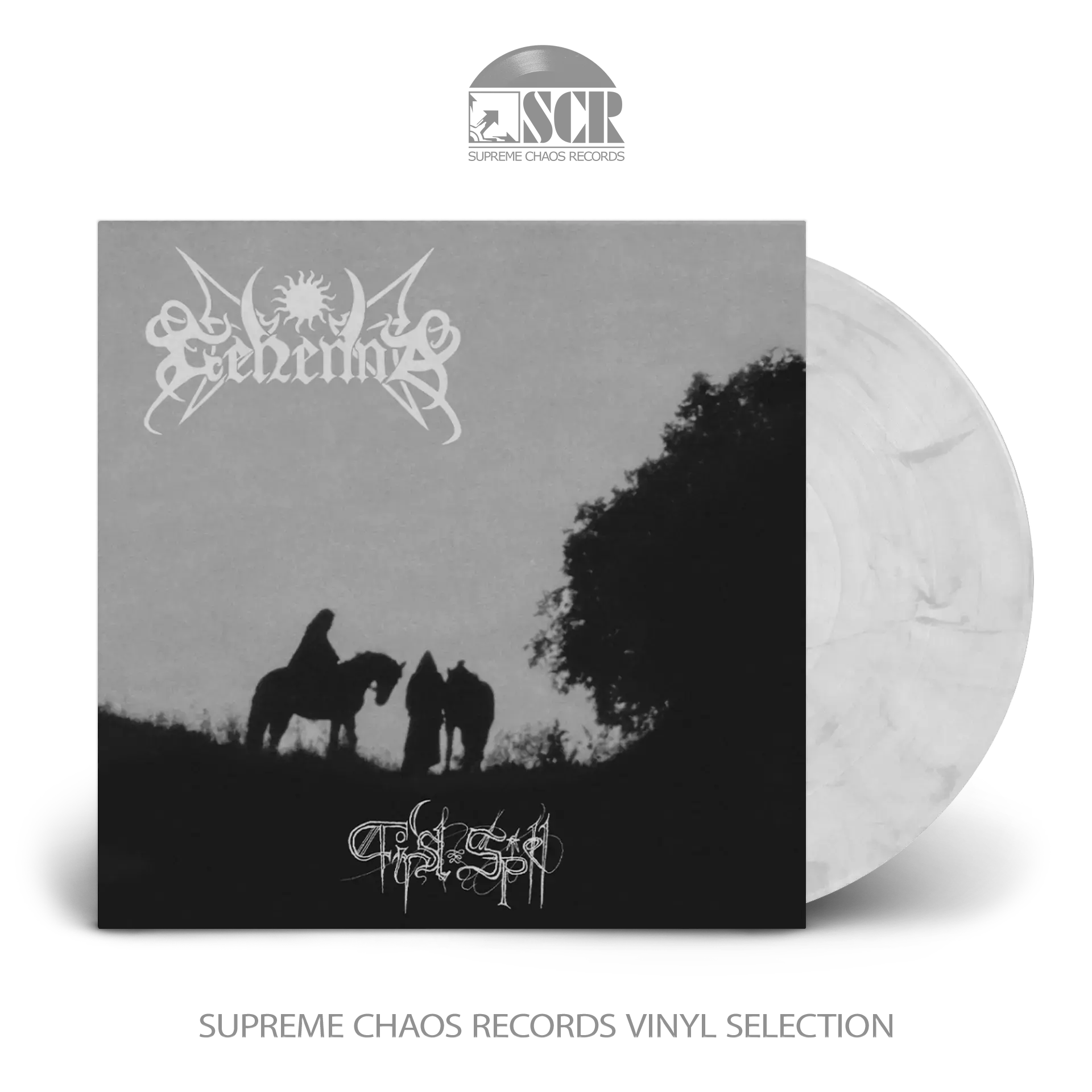 GEHENNA - First Spell · WHITE/BLACK MARBLED LP GEHENNA - First Spell · WHITE/BLACK MARBLED LP (Black Metal Vinyl)