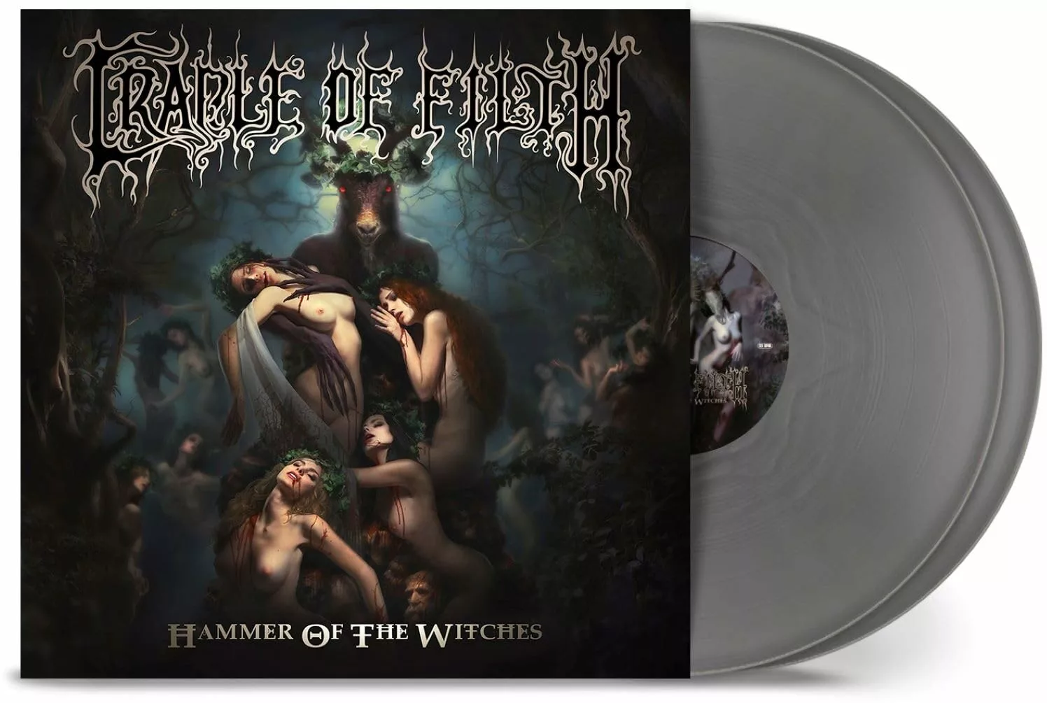 CRADLE OF FILTH · Hammer Of The Witches | SILVER 2LP CRADLE OF FILTH · Hammer Of The Witches | SILVER 2LP (Black Metal/Gothic Metal Vinyl)