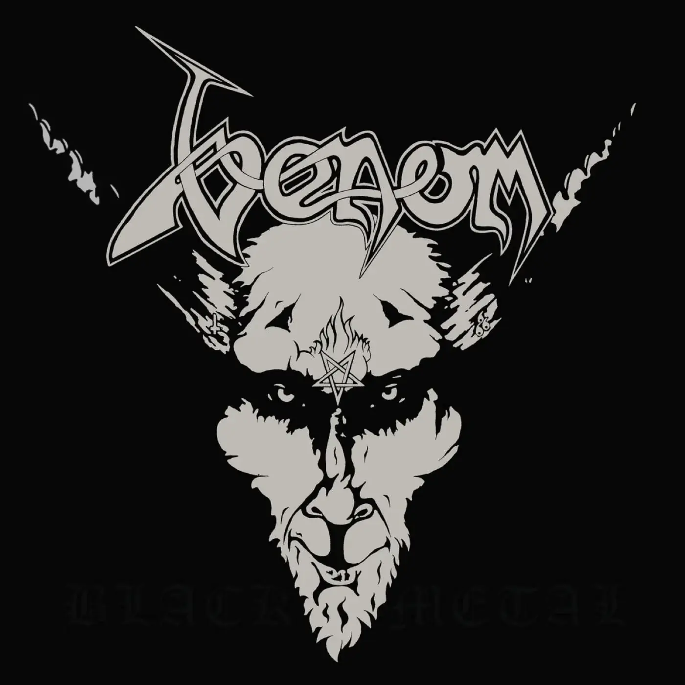 VENOM · Black Metal (40th Anniversary) | SILVER/BLACK LP (Black Metal Vinyl) · Picture 1