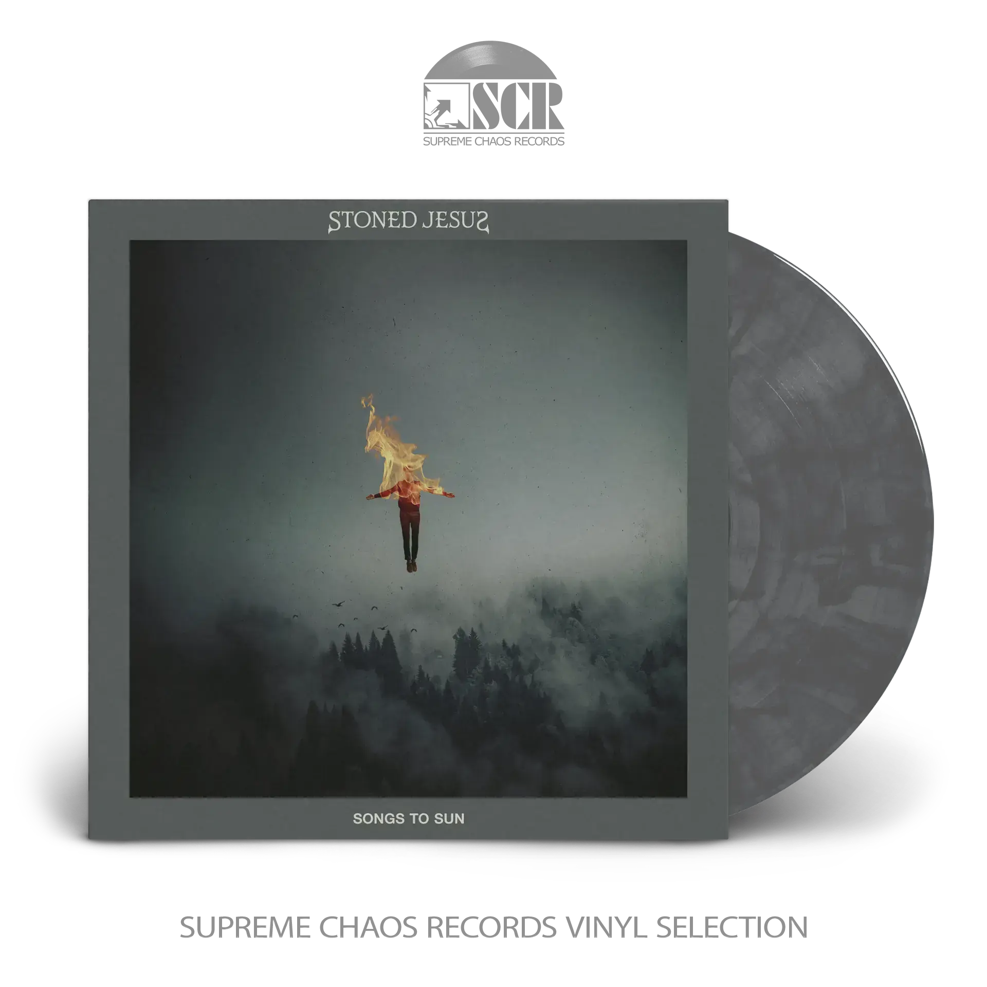 STONED JESUS · Songs To Sun | BLACK/WHITE LP (Stoner Metal/Doom Metal/Sludge Vinyl)