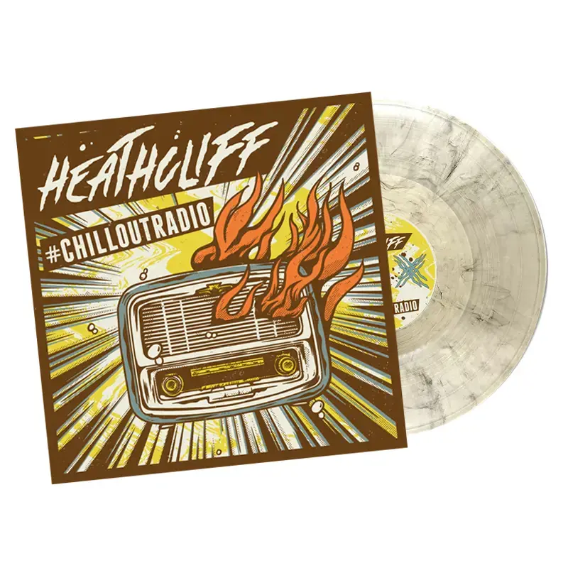 HEATHCLIFF · #chilloutradio | ULTRA CLEAR TRANSPARENT MARBLED LP (Punk Rock Vinyl)
