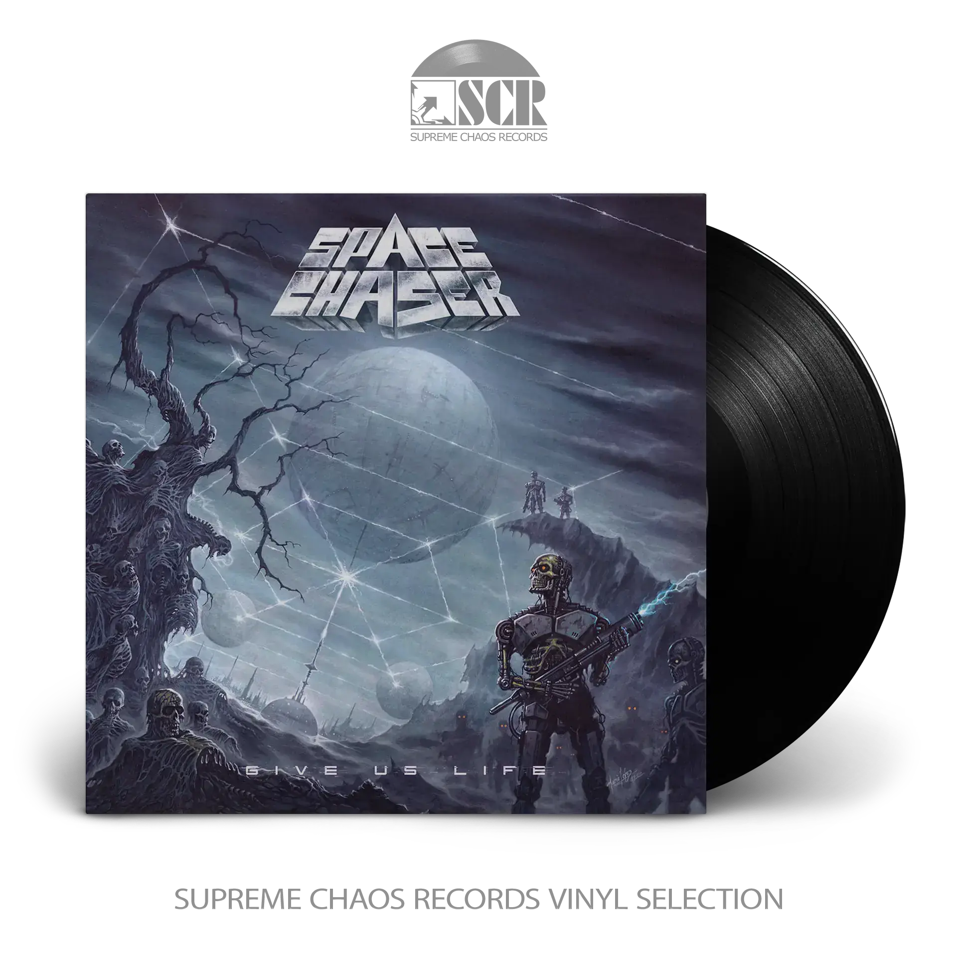 SPACE CHASER · Give Us Life | BLACK LP SPACE CHASER · Give Us Life | BLACK LP (Thrash Metal/Heavy Metal Vinyl)