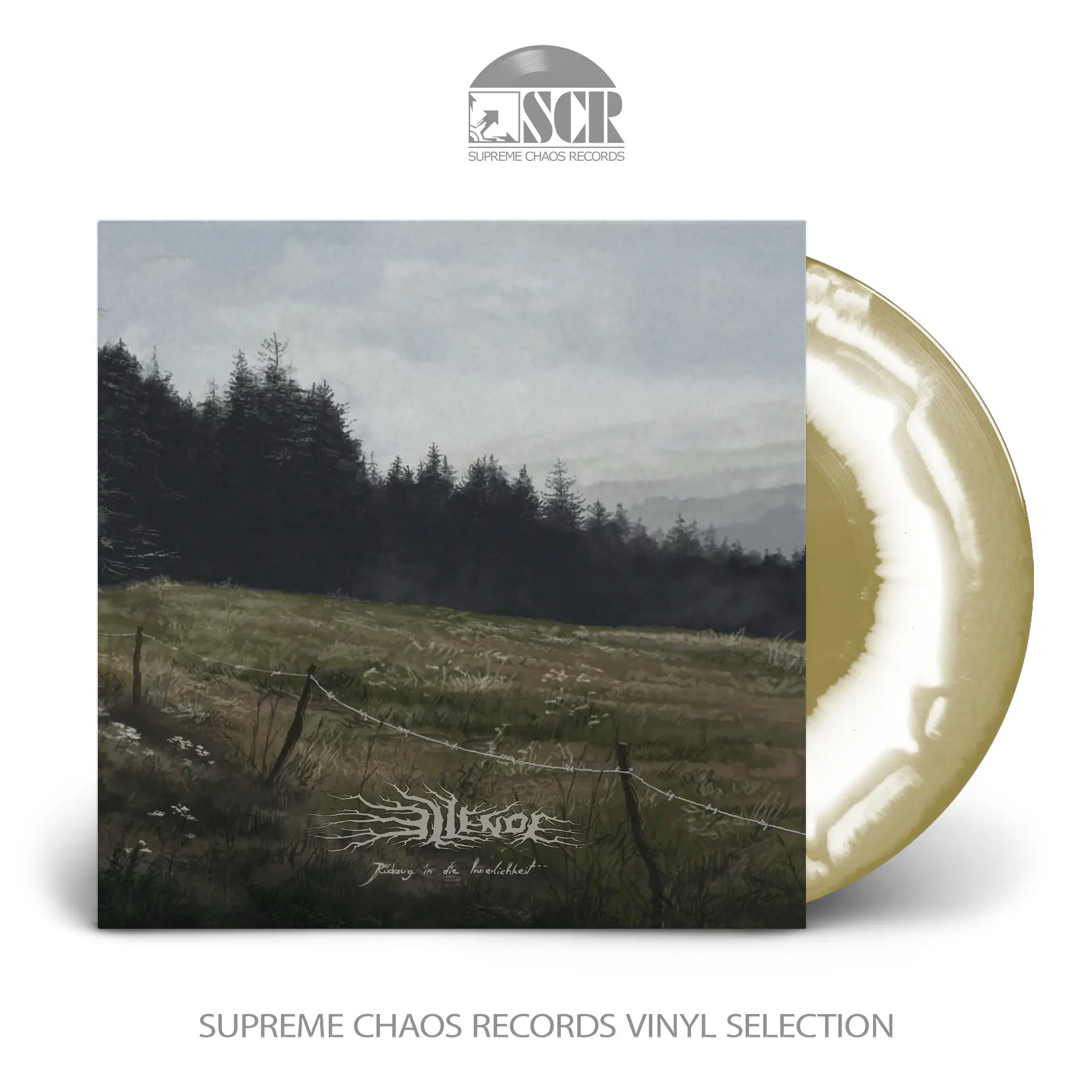 ELLENDE · Rückzug in die Innerlichkeit | GOLD/WHITE SWIRL LP ELLENDE · Rückzug in die Innerlichkeit | GOLD/WHITE SWIRL LP (Black Metal Vinyl)