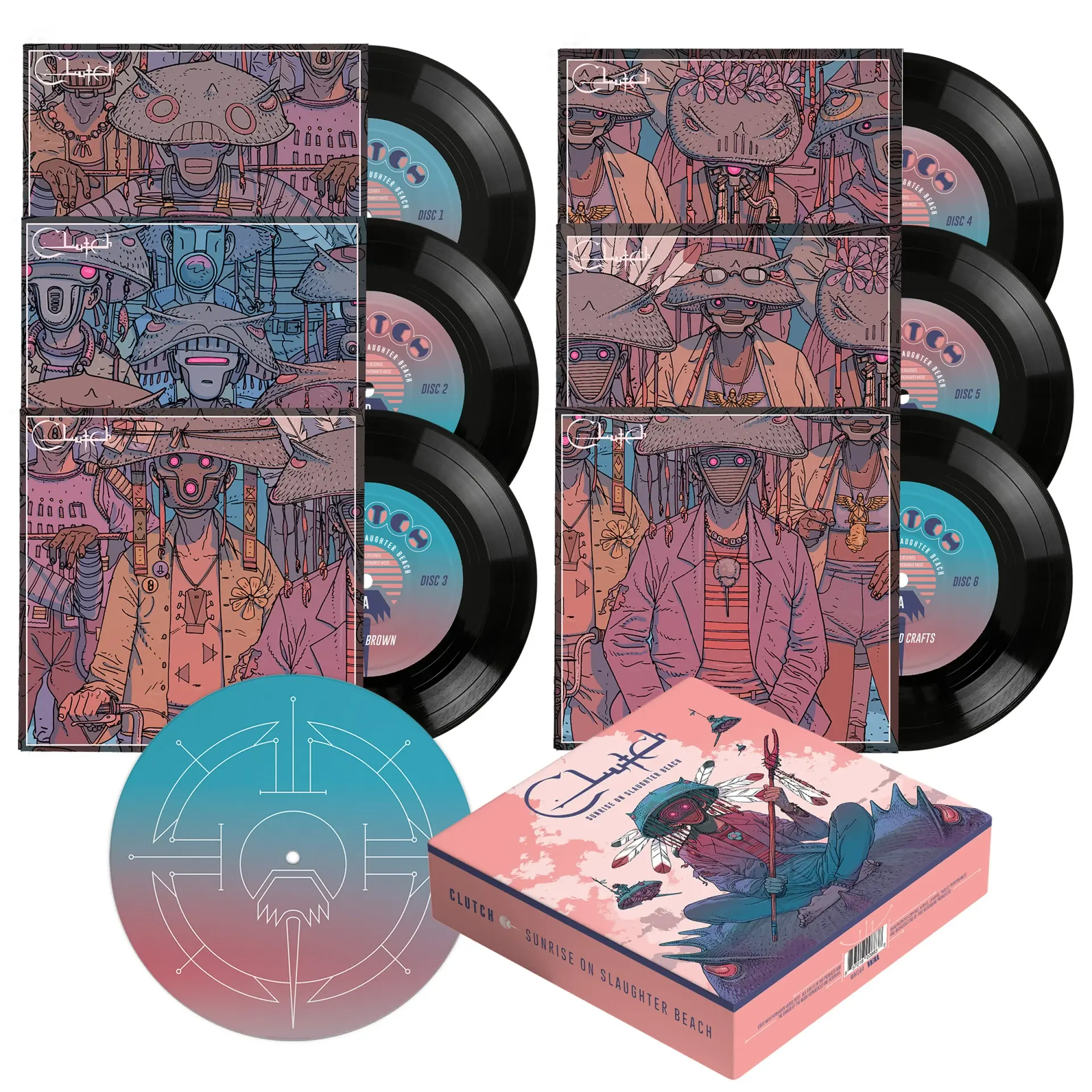 CLUTCH · Sunrise On Slaughter Beach | BLACK 7" BOX SET BOXLP (Stoner Rock Vinyl)