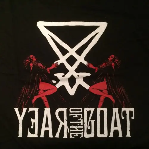 YEAR OF THE GOAT - Angel's Necropolis · BLACK/RED TS-S