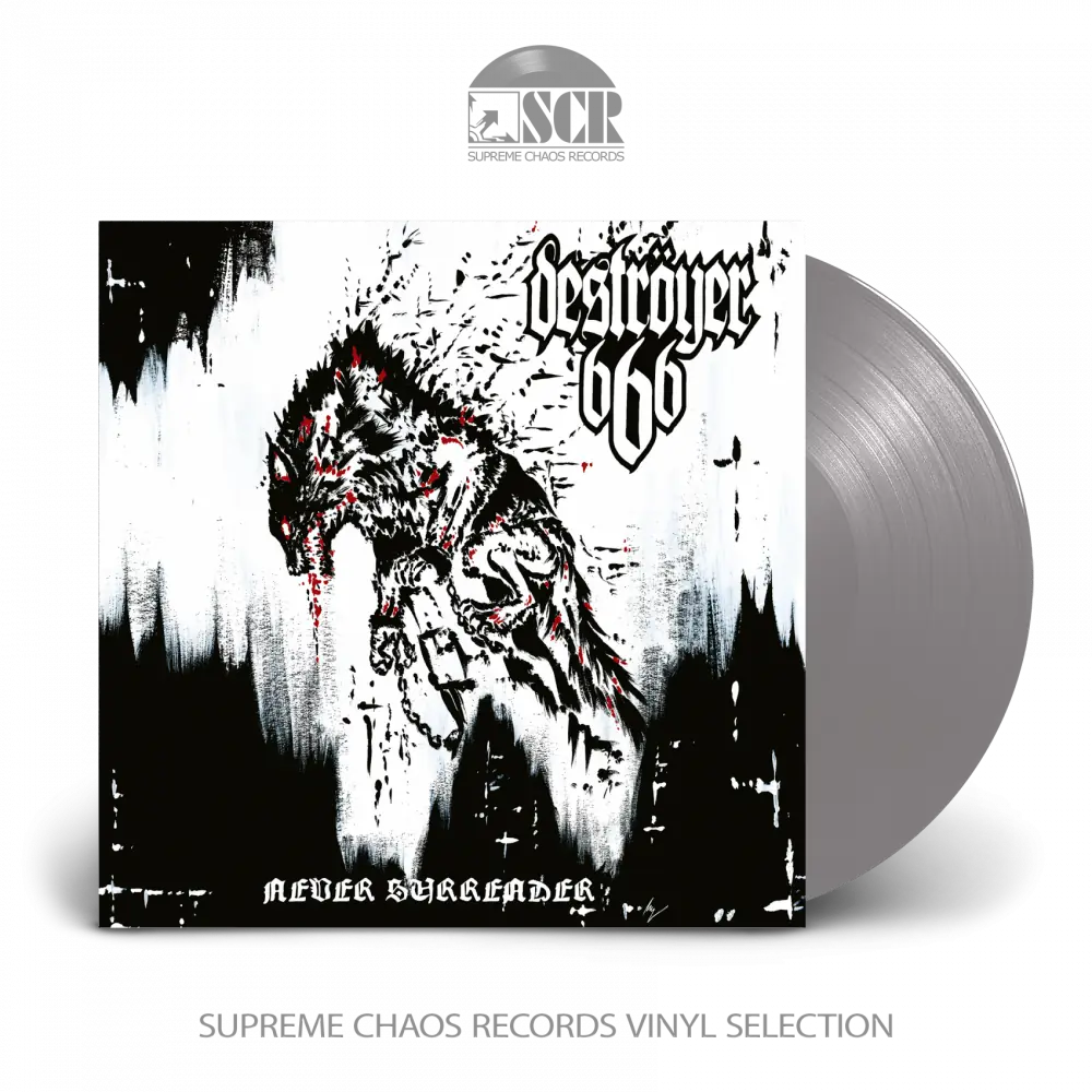 DESTRÖYER 666 - Never Surrender · SILVER LP DESTRÖYER 666 - Never Surrender · SILVER LP (Thrash Metal/Black Metal Vinyl)