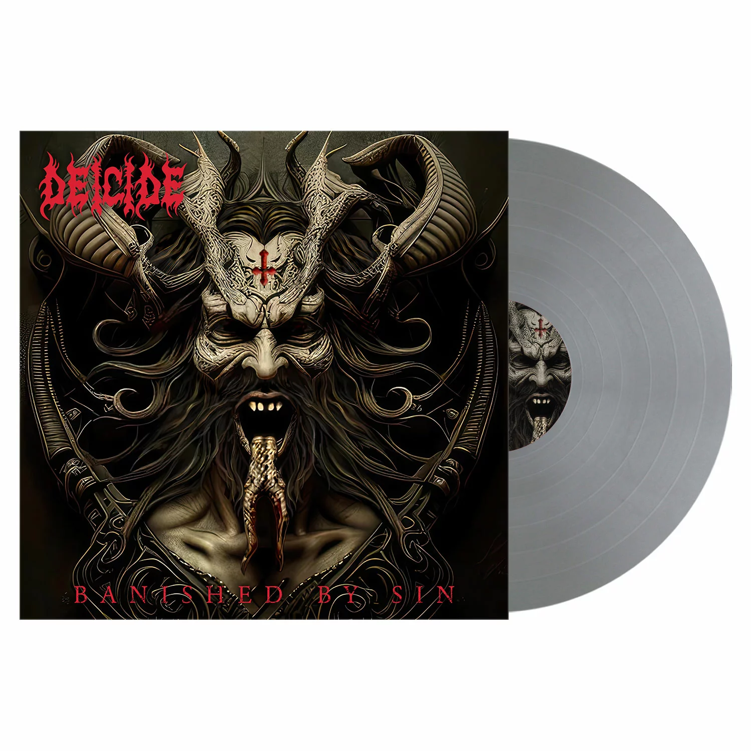DEICIDE - Banished By Sin · SILVER OPAQUE LP (Death Metal Vinyl)