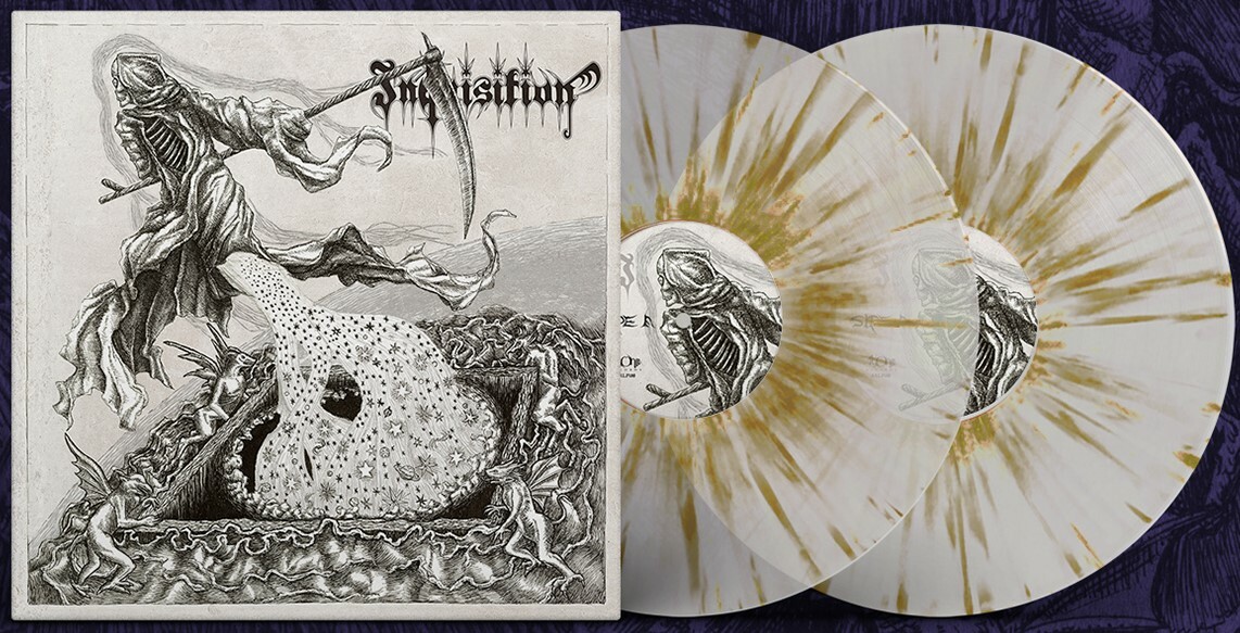INQUISITION - Black Mass For A Mass Grave (MONOCHROME EDITION) · SPLATTER DLP (Black Metal Vinyl)