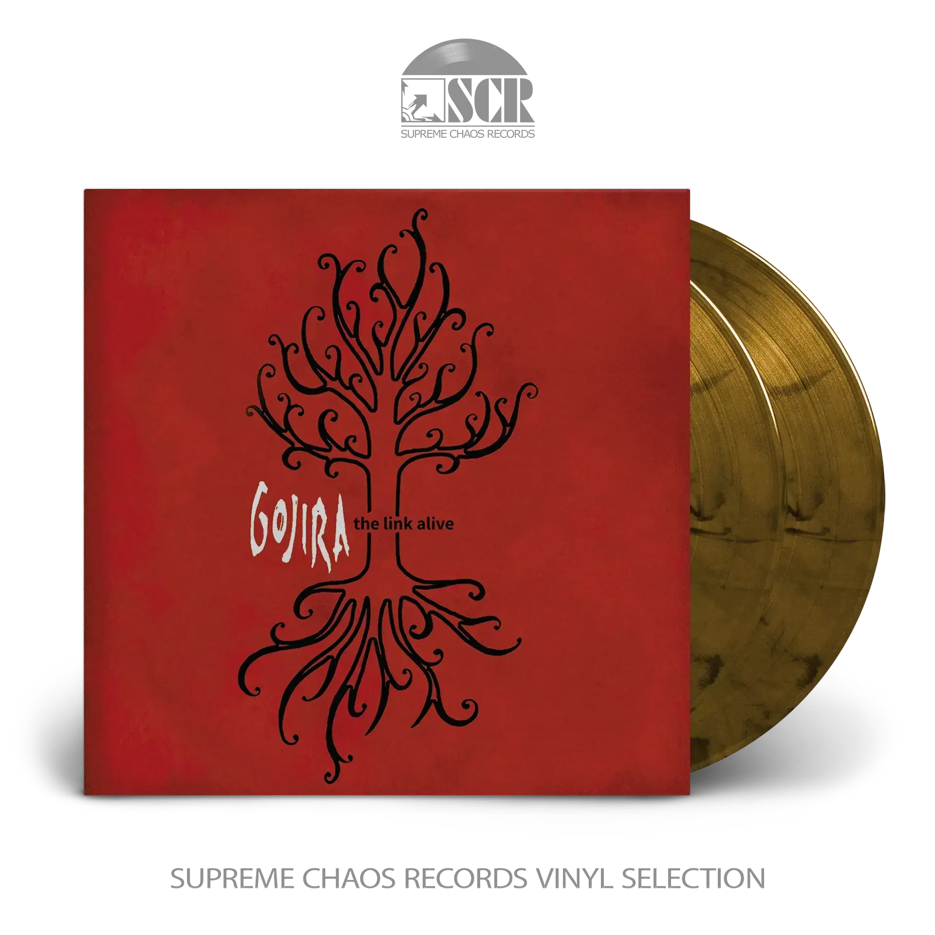 GOJIRA - The Link Alive · AMBER MARBLE 2LP GOJIRA - The Link Alive · AMBER MARBLE 2LP (Progressive Death Metal Vinyl)