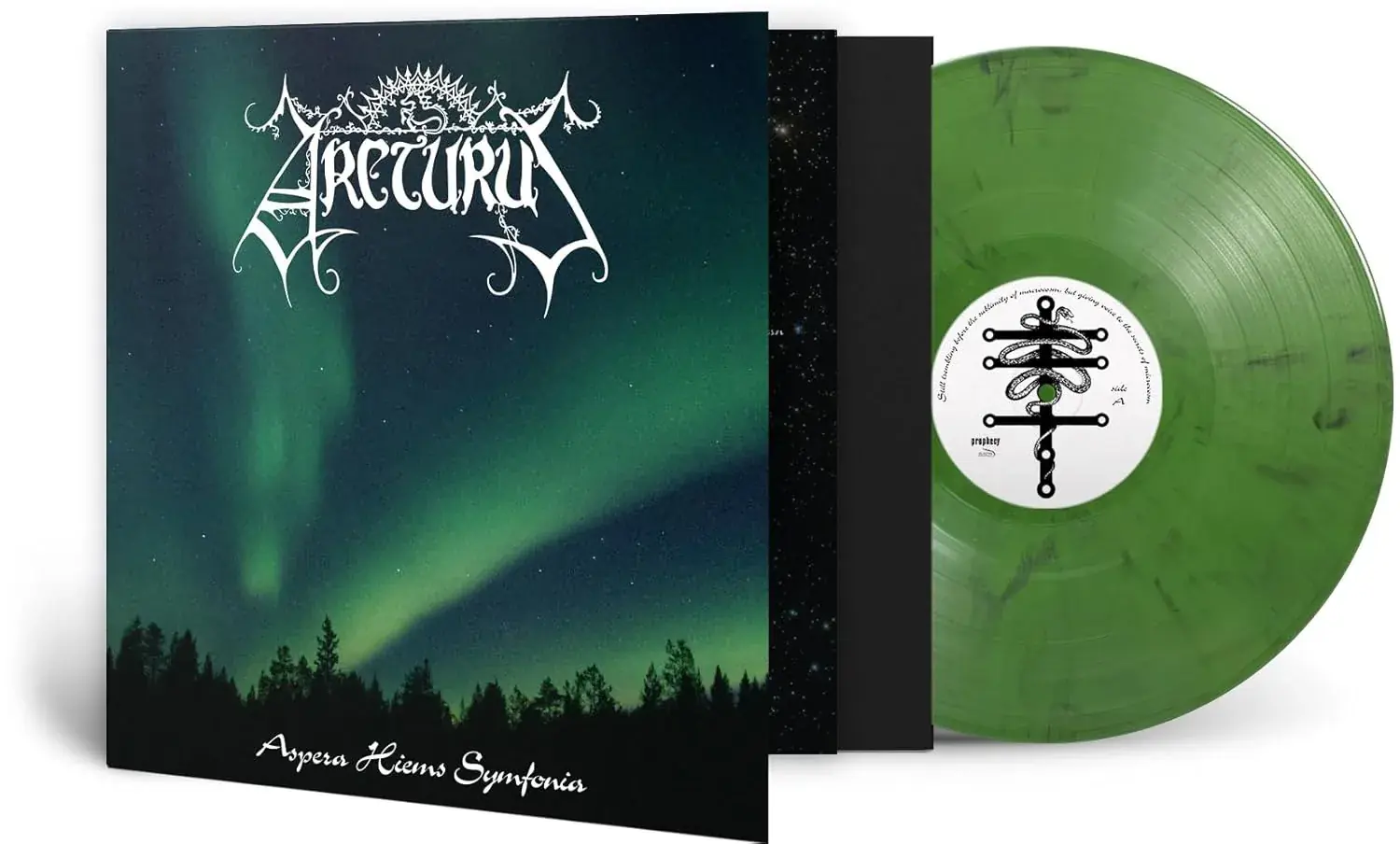 ARCTURUS · Aspera Hiems Symfonia | GREEN/BLACK MARBLED LP (Black Metal/Progressive Metal Vinyl) · Picture 2