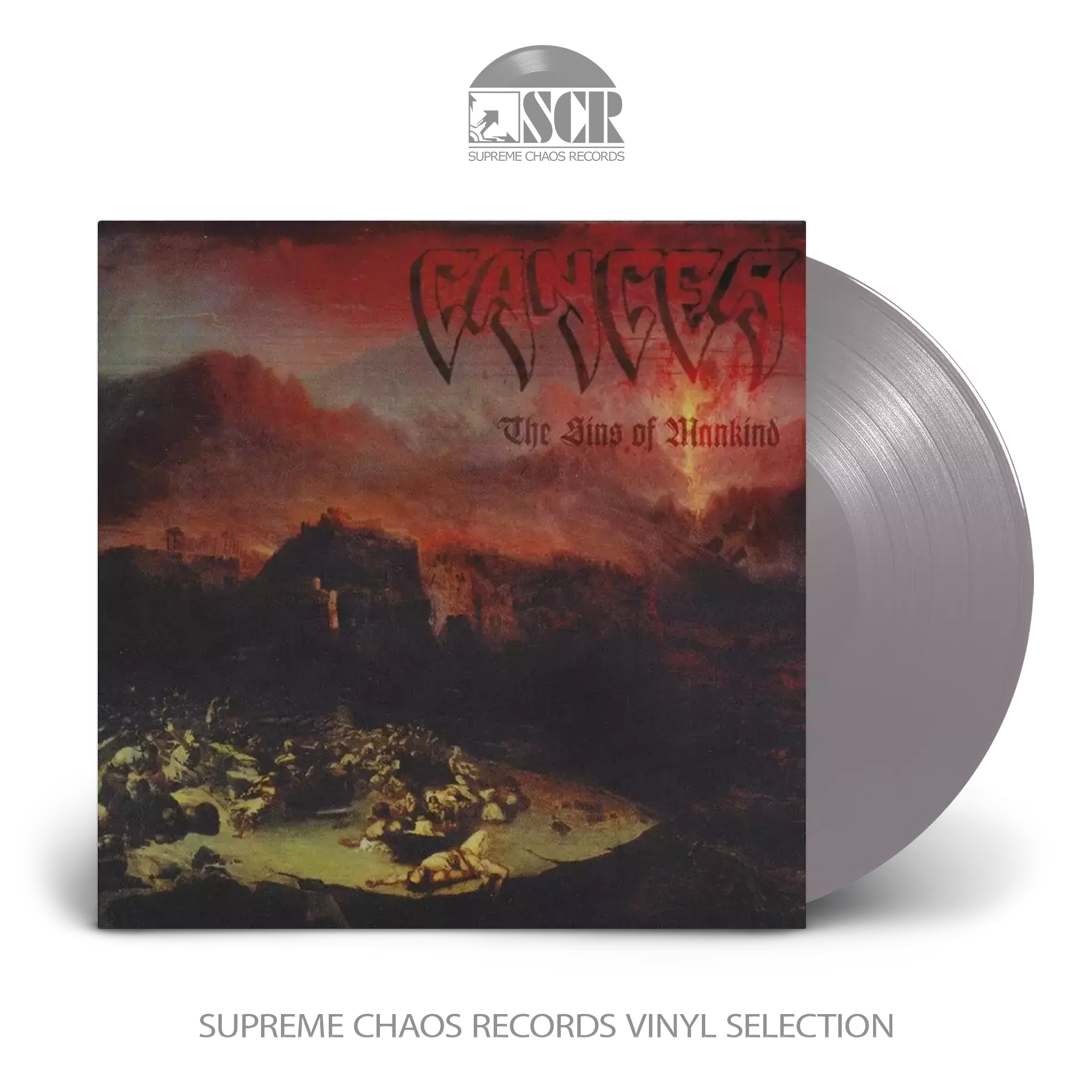 CANCER - The Sins Of Mankind · SILVER LP CANCER - The Sins Of Mankind · SILVER LP (Death Metal Vinyl)