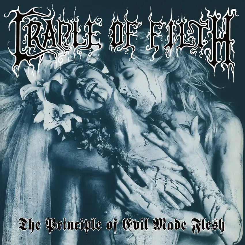 CRADLE OF FILTH - The Principle of Evil Made Flesh · SEA BLUE/SILVER LP · Picture 1 CRADLE OF FILTH - The Principle of Evil Made Flesh · SEA BLUE/SILVER LP (Black Metal/Gothic Metal Vinyl) · Picture 1