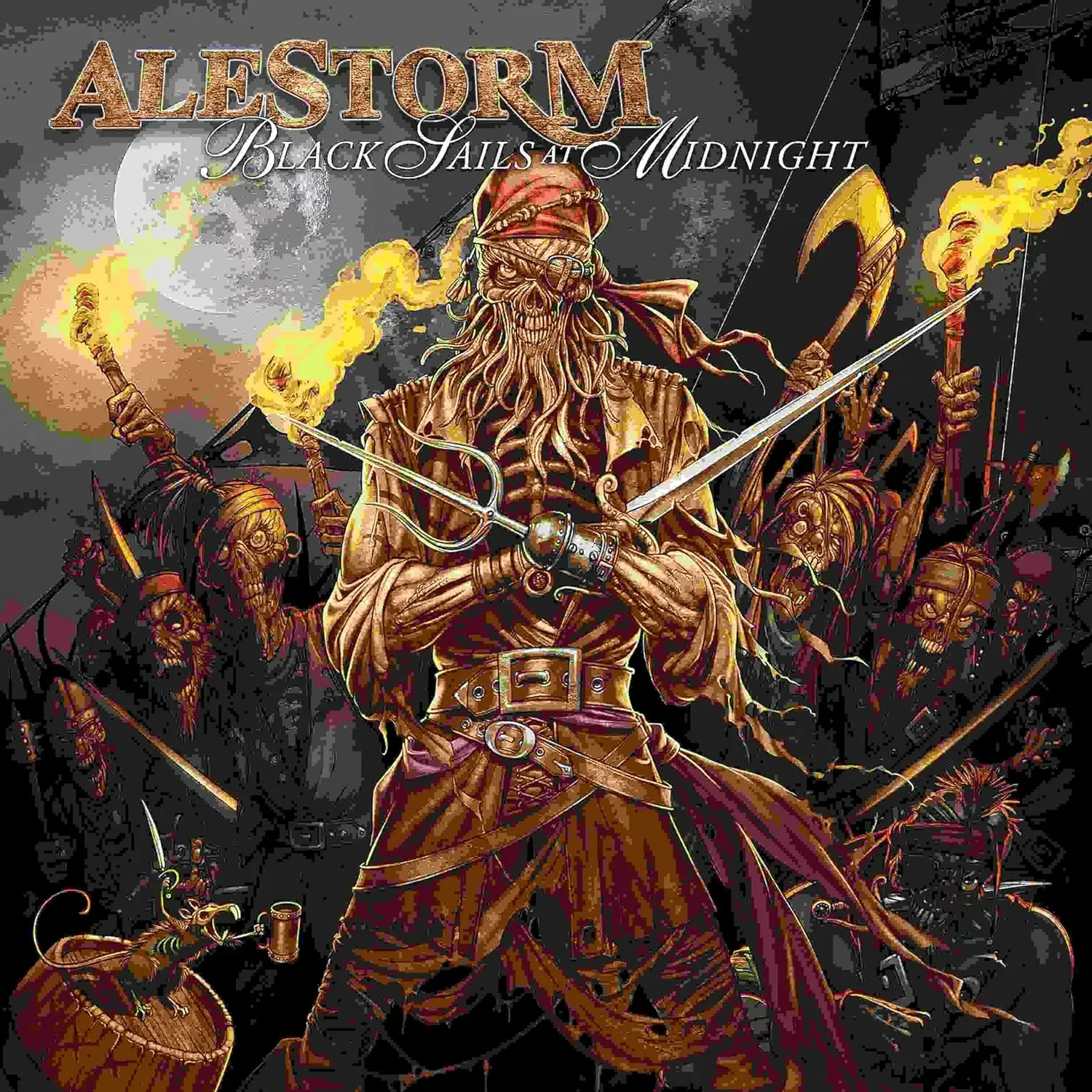 ALESTORM - Black Sails At Midnight · BLACK LP (Pirate Metal Vinyl) · Picture 1