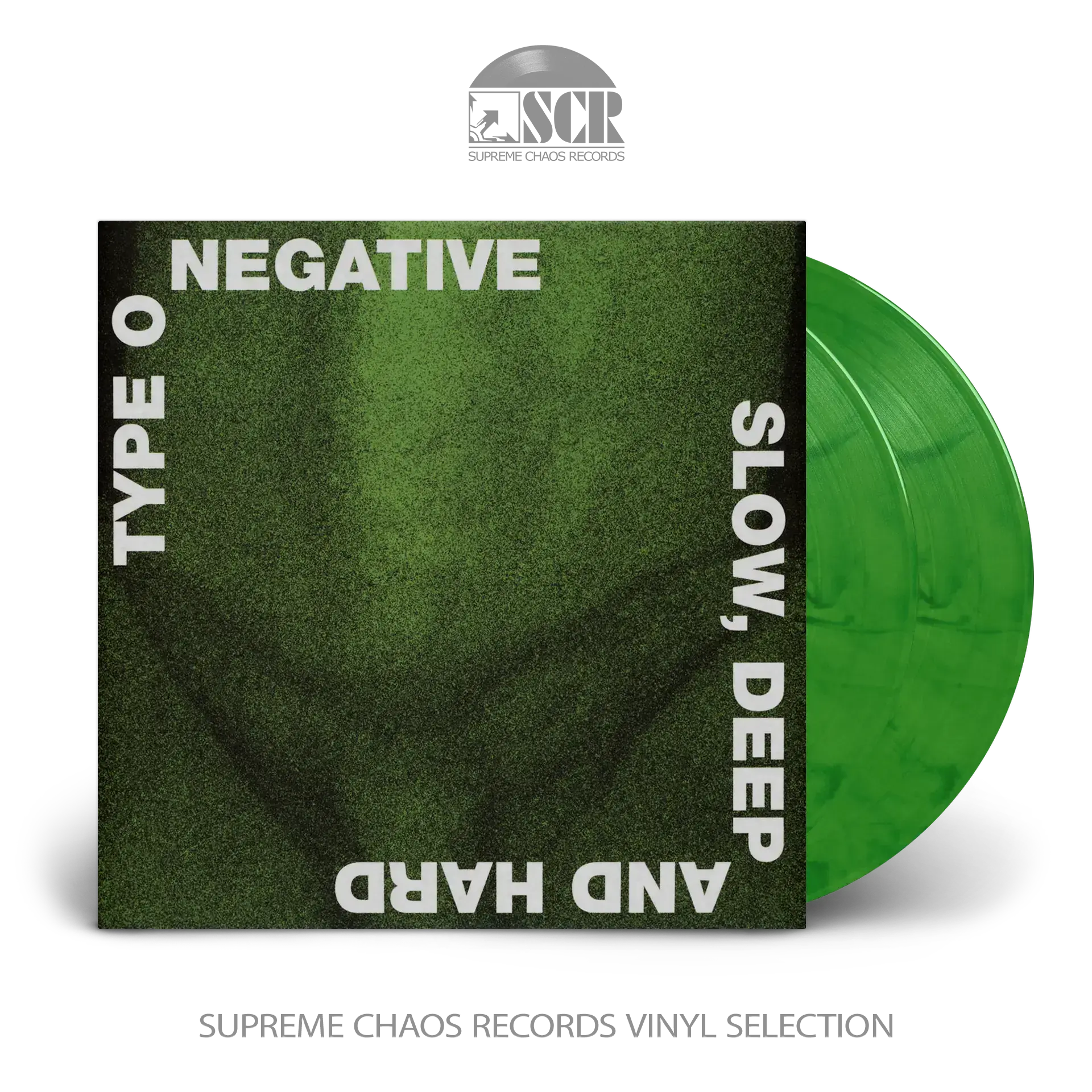 TYPE O NEGATIVE - Slow Deep And Hard · GREEN/BLACK MARBLED 2LP TYPE O NEGATIVE - Slow Deep And Hard · GREEN/BLACK MARBLED 2LP (Doom Metal/Gothic Metal Vinyl)