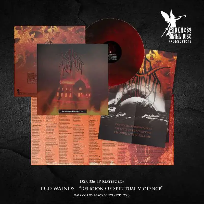OLD WAINDS - Religion Of Spiritual Violence · RED/BLACK LP (Black Metal Vinyl) · Picture 2