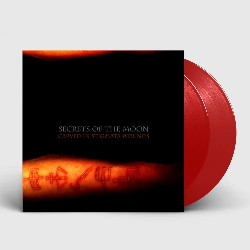 SECRETS OF THE MOON - Carved In Stigmata Wounds · RED DLP SECRETS OF THE MOON - Carved In Stigmata Wounds · RED DLP (Black Metal Vinyl)
