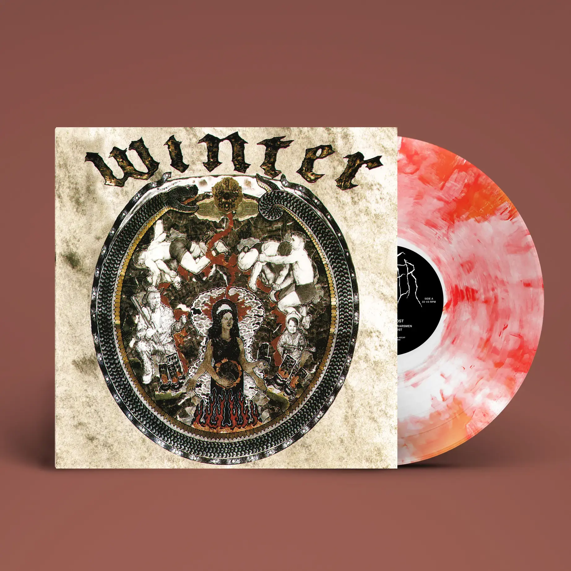 WINTER - Eternal Frost · WHITE/RED/GOLD/ORANGE LP (Doom Metal Vinyl)
