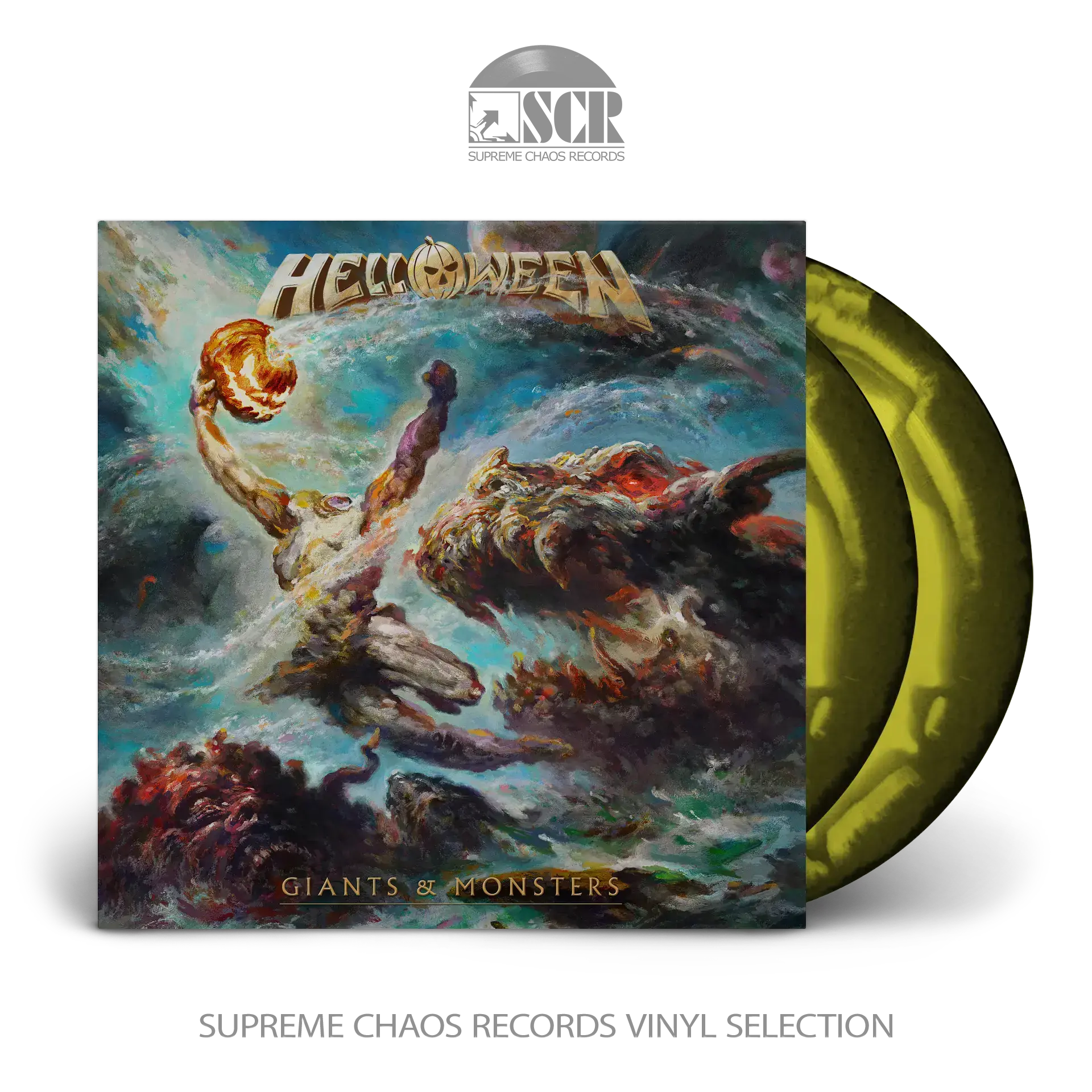 HELLOWEEN - Giants & Monsters · BLACK YELLOW 2LP (Heavy Metal Vinyl)