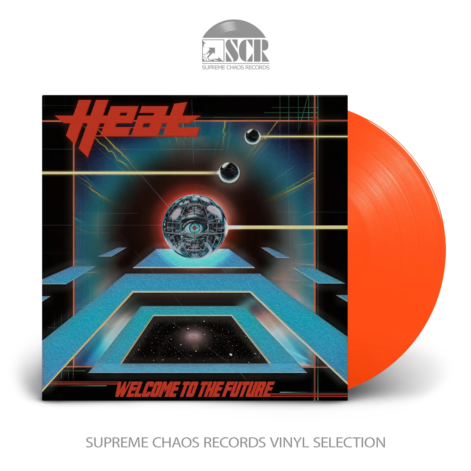 H.E.A.T · Welcome To The Future | Transparent Neon Orange LP Vinyl record