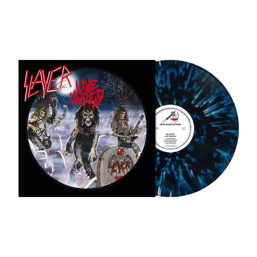 SLAYER - Live Undead · BLUE/WHITE/BLACK LP SLAYER - Live Undead · BLUE/WHITE/BLACK LP (Thrash Metal Vinyl)