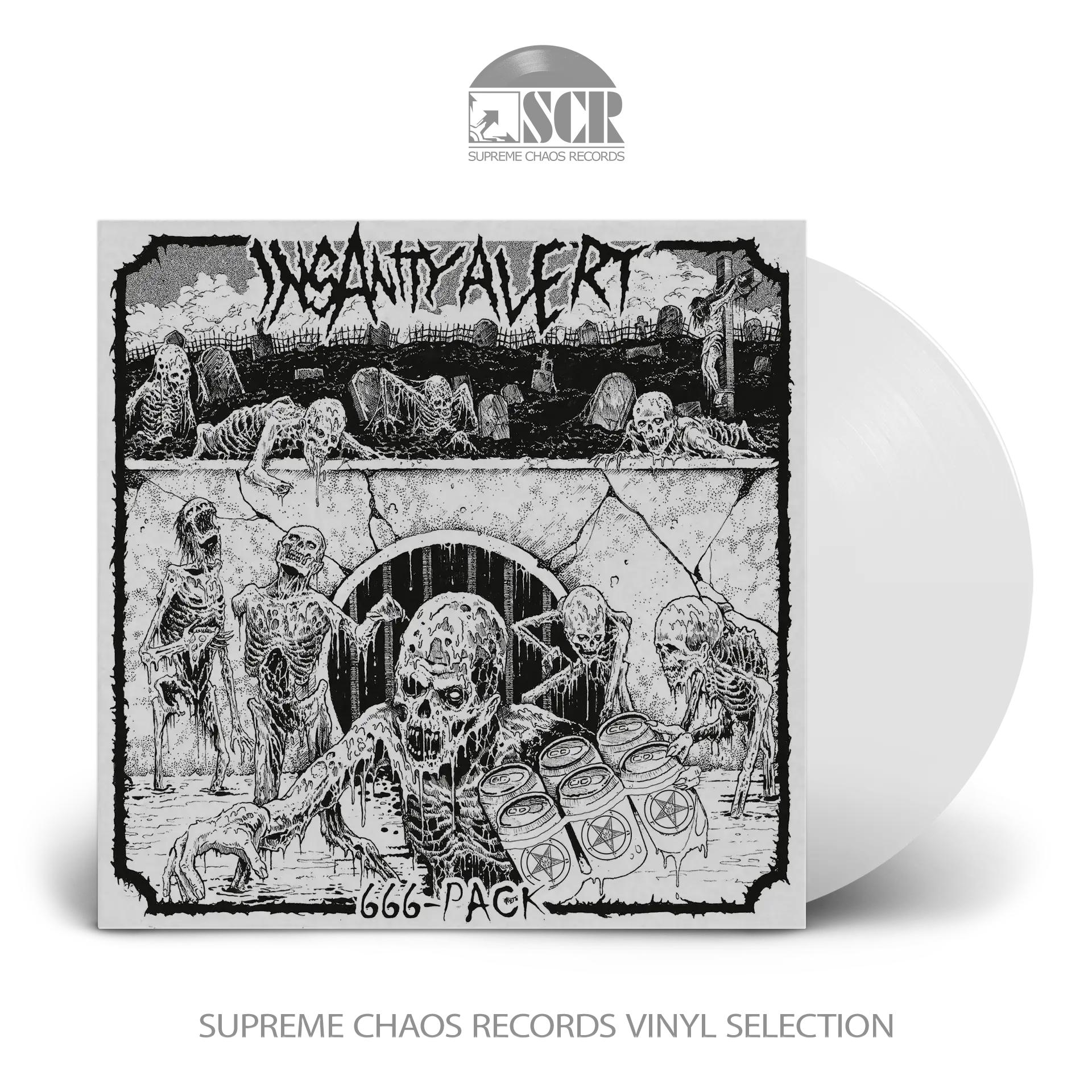 INSANITY ALERT · 666-Pack | CLEAR LP INSANITY ALERT · 666-Pack | CLEAR LP (Thrash Metal Vinyl)