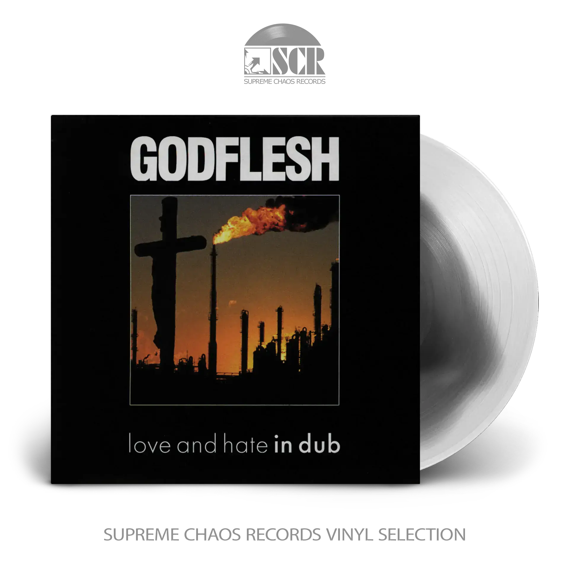 GODFLESH - Love And Hate In Dub · BLACK/CREAM WHITE SWIRL LP
