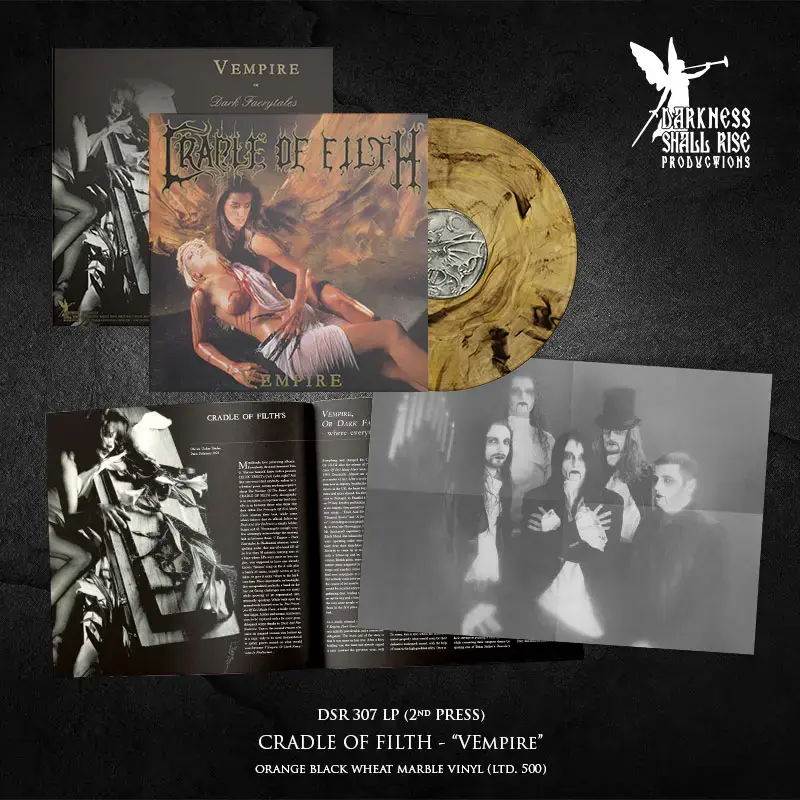 CRADLE OF FILTH - Vempire, Or Dark Faerytales In Phallustein · ORANGE/BLACK/WHEAT LP · Picture 2 CRADLE OF FILTH - Vempire, Or Dark Faerytales In Phallustein · ORANGE/BLACK/WHEAT LP (Gothic Metal/Black Metal Vinyl) · Picture 2