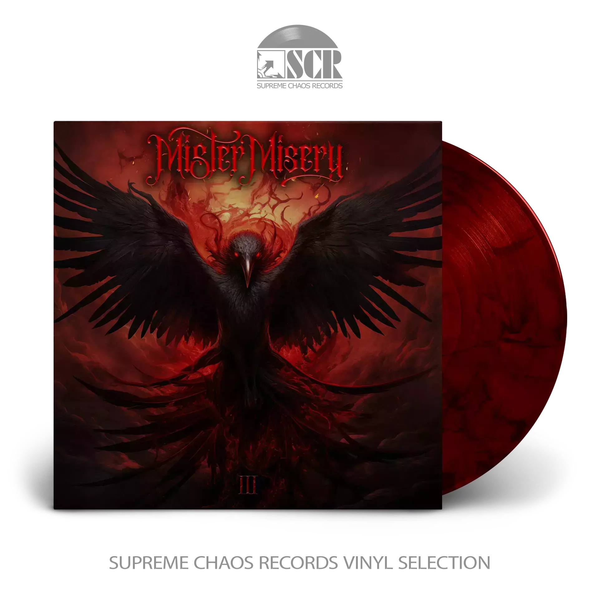 MISTER MISERY - III · TRANSPARENT RED/BLACK MARBLED LP