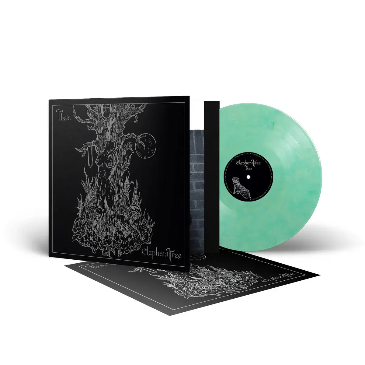 ELEPHANT TREE · Theia (Anniversary Edition) | CLEAR/WHITE/GREEN MARBLED LP (Doom Metal Vinyl) · Picture 2