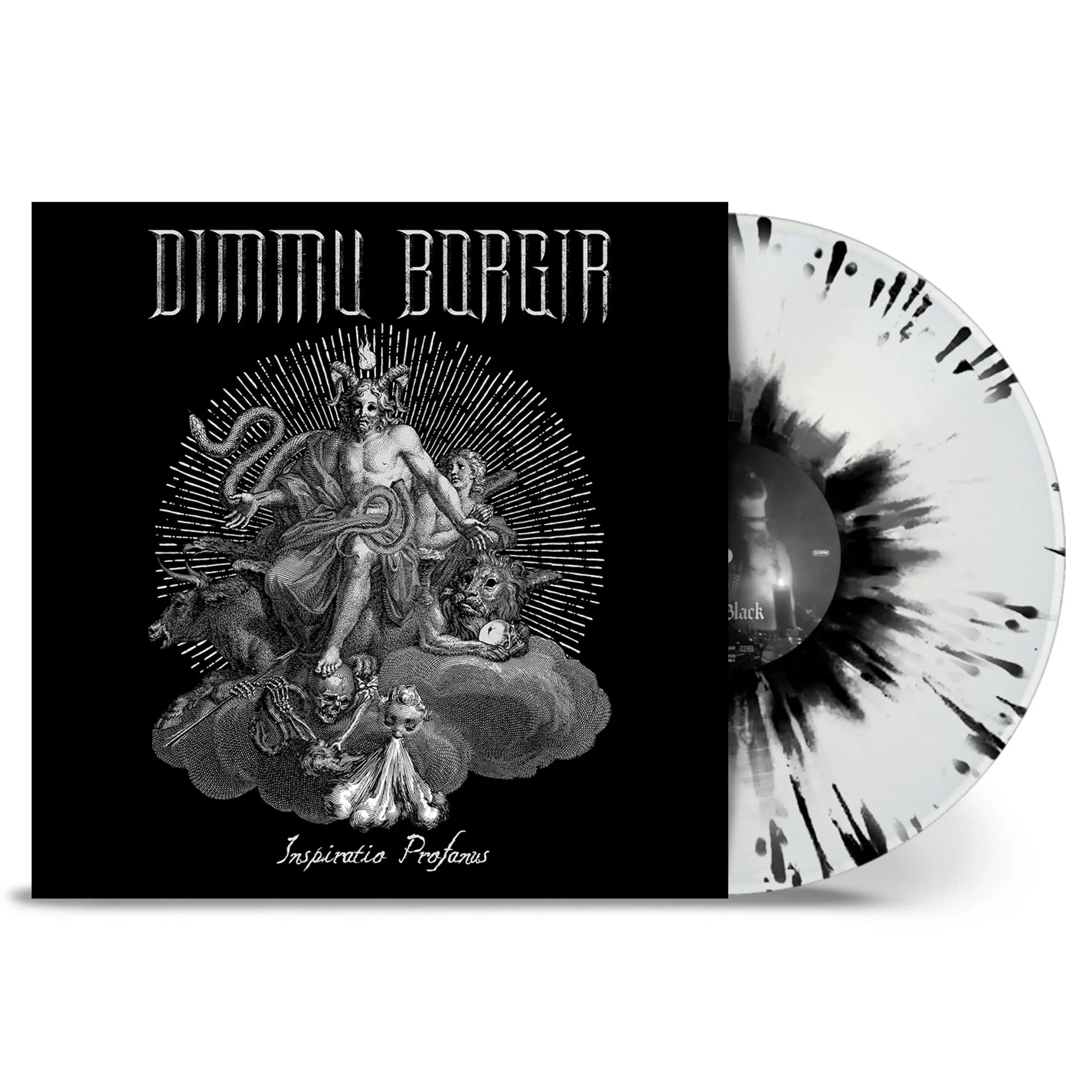 DIMMU BORGIR - Inspirato Profanus · BLACK/WHITE SPLATTER LP DIMMU BORGIR - Inspirato Profanus · BLACK/WHITE SPLATTER LP (Black Metal Vinyl)