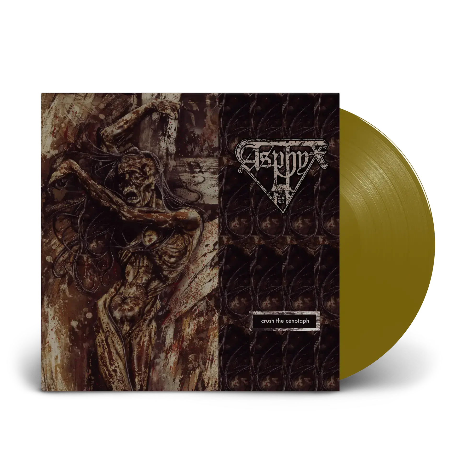 ASPHYX - Crush The Cenotaph · GOLD LP (Death Metal Vinyl)