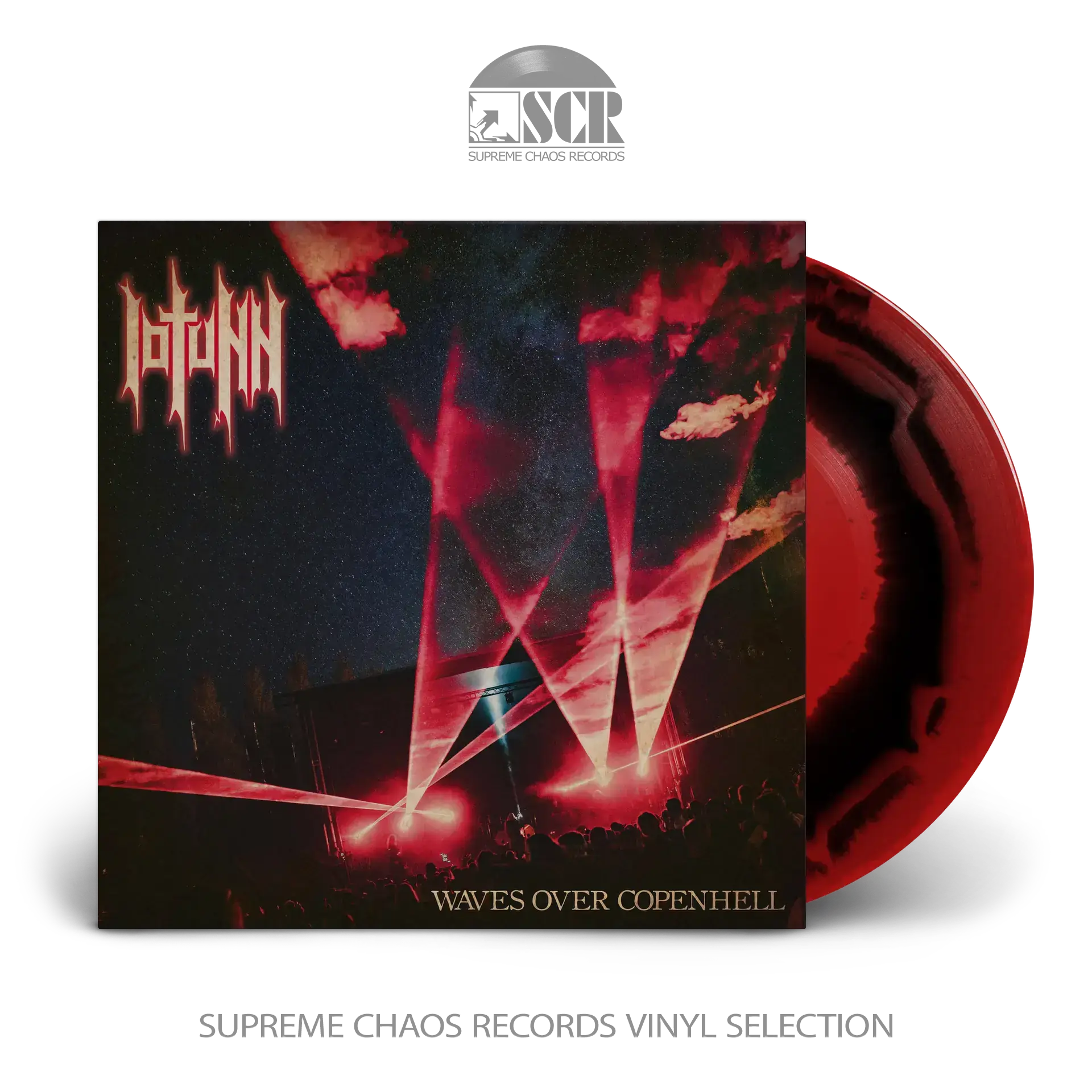 IOTUNN · Waves Over Copenhell | CRIMSON RED BLACK MARBLED LP (Melodic Death Metal/Progressive Metal Vinyl)