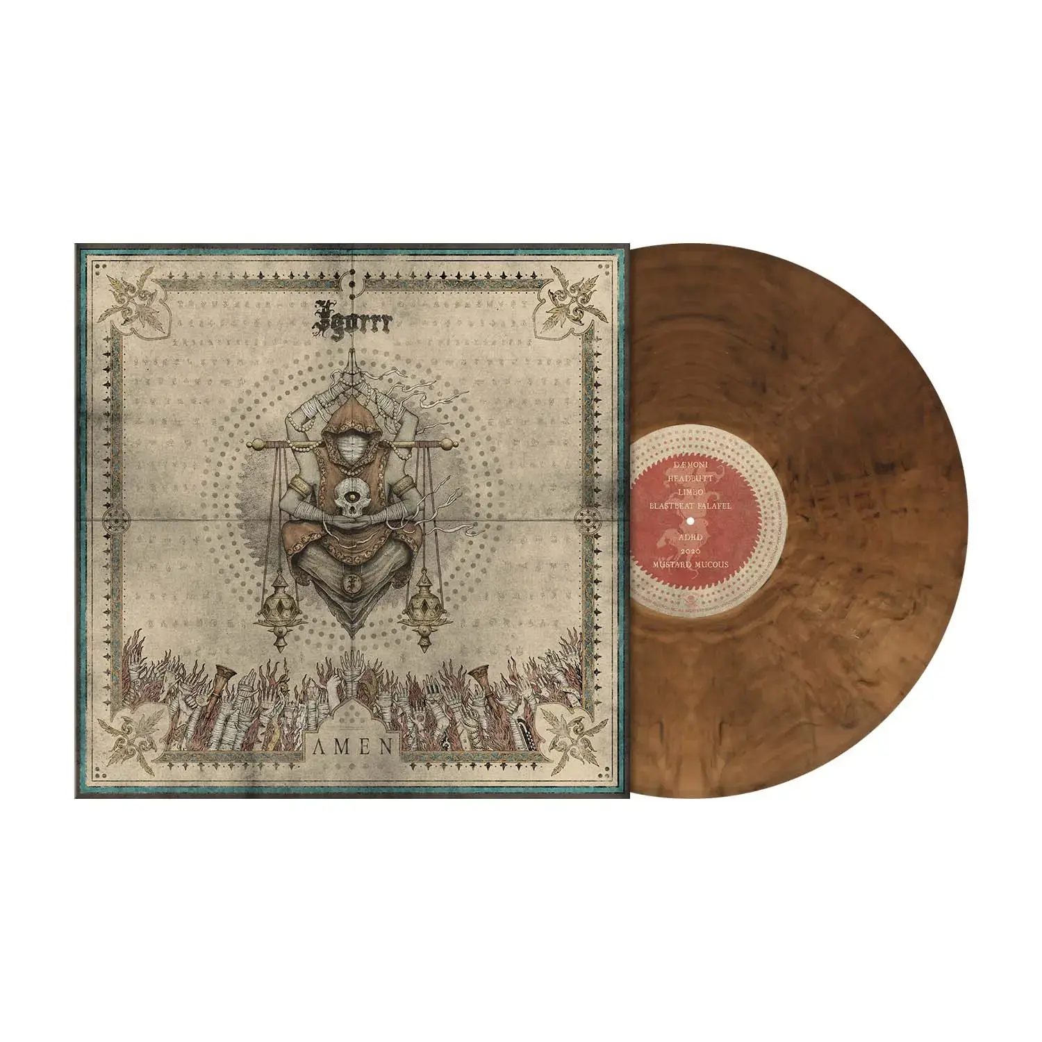 IGORRR - Amen · BEIGE BROWN MARBLED LP (Experimental Metal Vinyl) · Picture 2